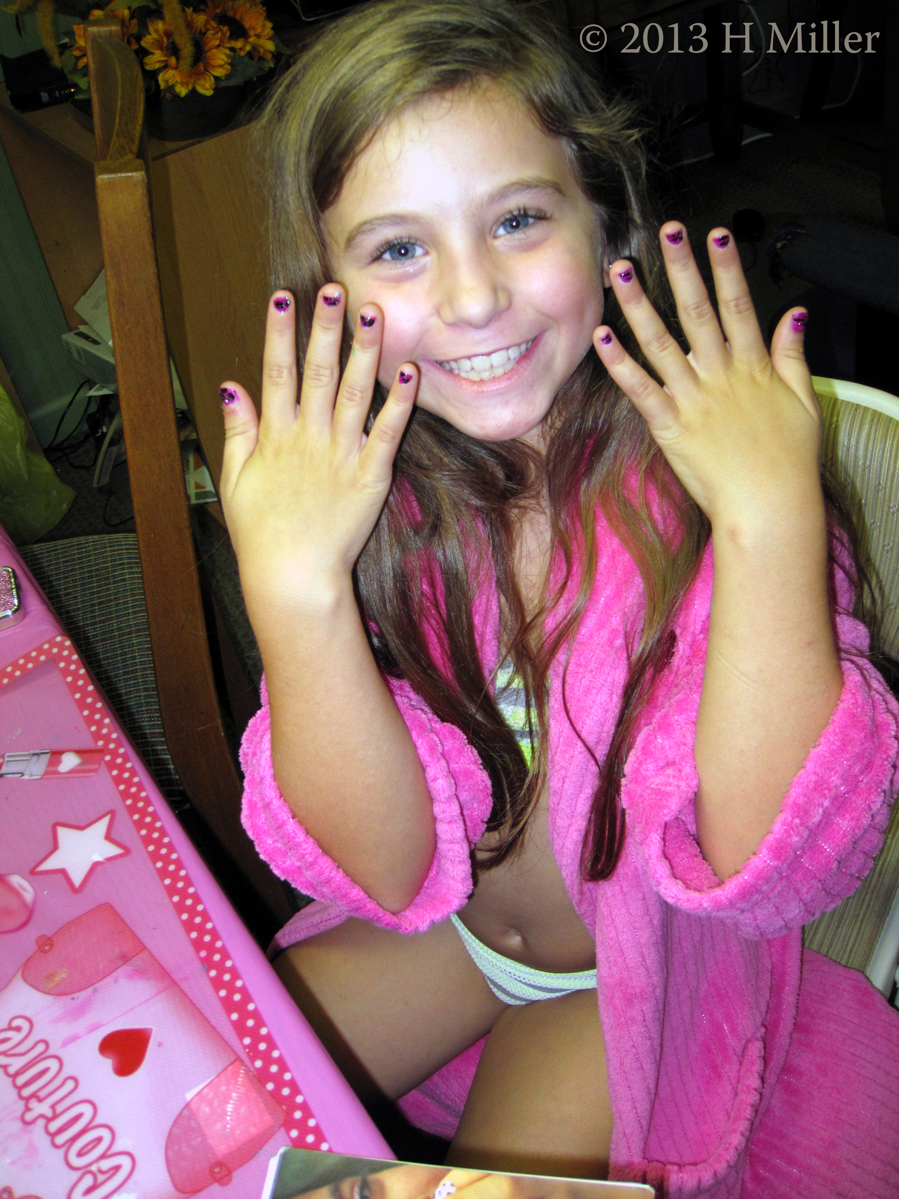 Happy With Her Custom Nail Art Happy With Her Custom Nail Art