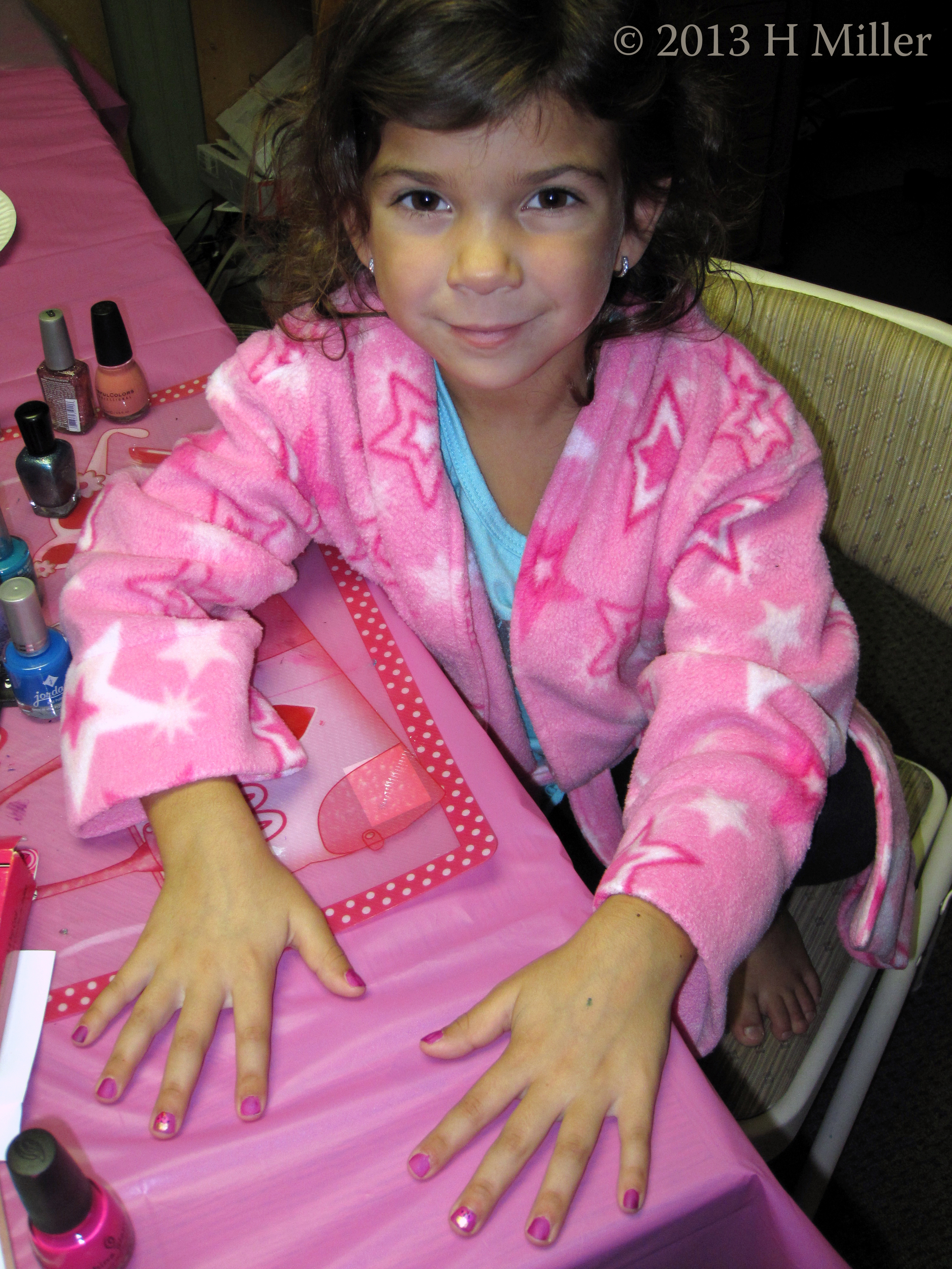 Happy With Her Freshly Painted Nails! Happy With Her Freshly Painted Nails!