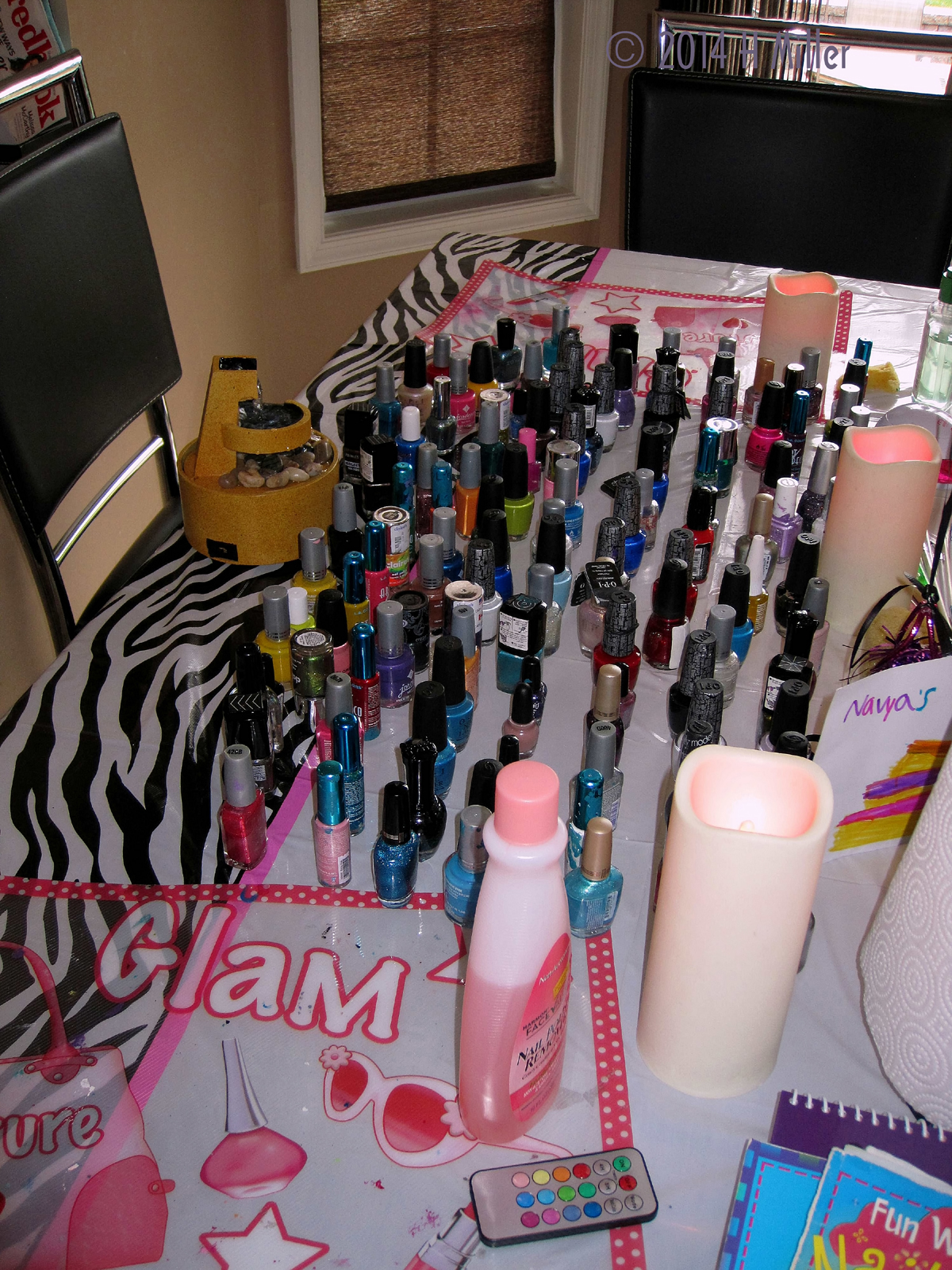 An Assortment Of Nail Polish Colors And Types