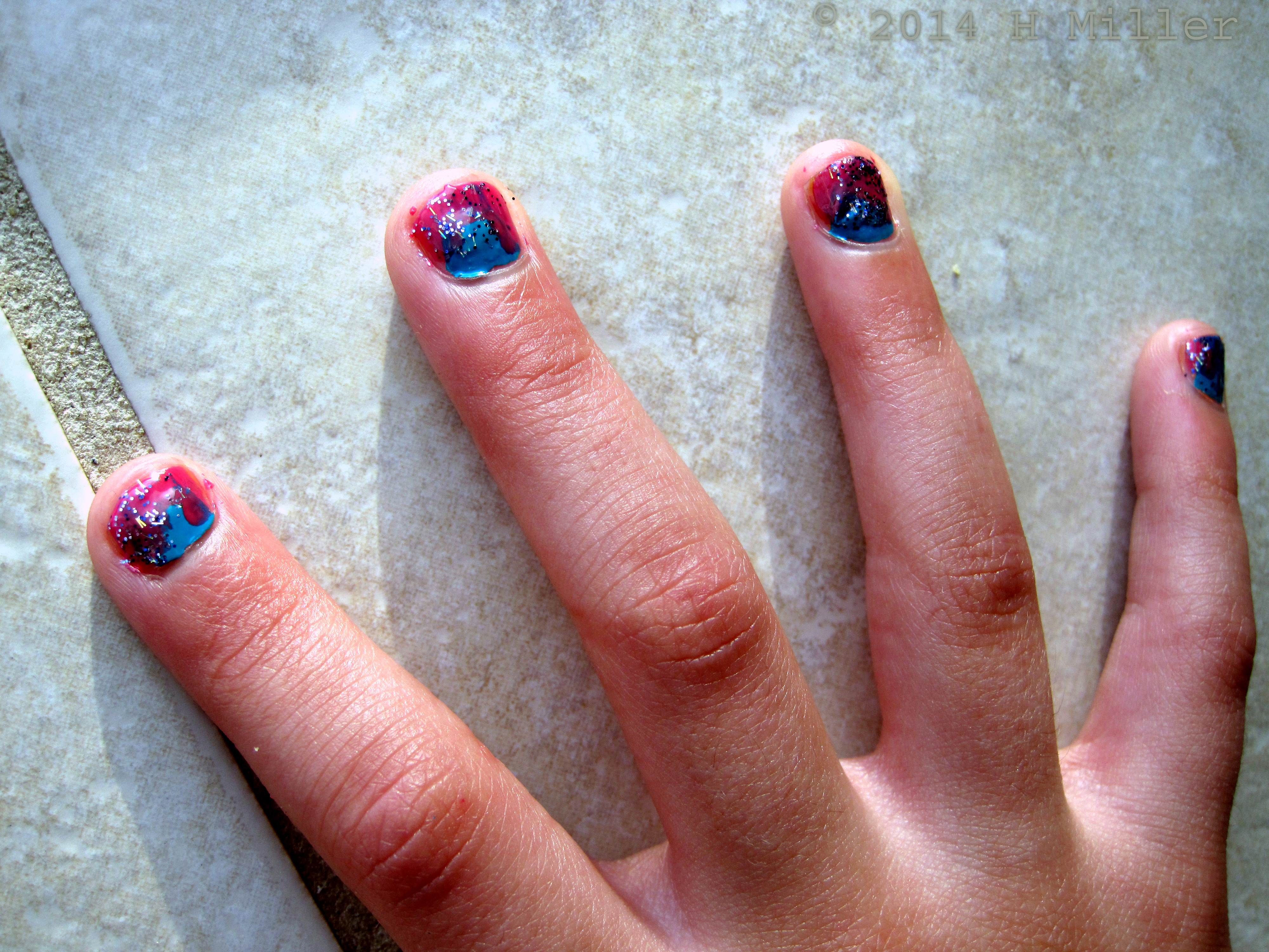 Swirling Color Blend Ombre Girls Spa Party Swirling Color Blend Ombre Girls Spa Party