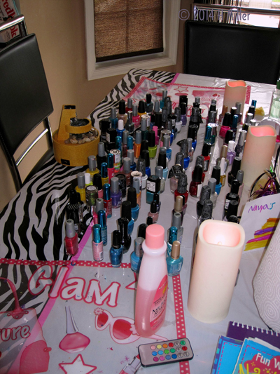 An Assortment Of Nail Polish Colors And Type
