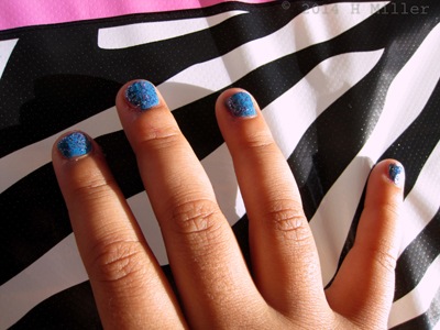 Sky Blue Nail Polish With Glitter Sky Blue Nail Polish With Glitter