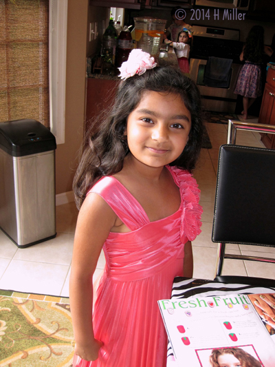 The Birthday Girl Enjoying Her Party The Birthday Girl Enjoying Her Party