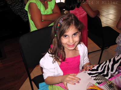 Enjoying The Spa Birthday Party With Nail Art And Hair Styling. Enjoying The Spa Birthday Party With Nail Art And Hair Styling.