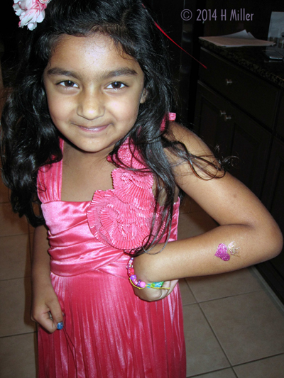 Heart And Crown Kids Body Glitter Art Heart And Crown Kids Body Glitter Art