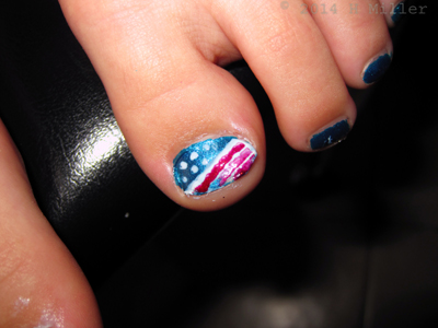 Mini Pedi American Flag Mini Pedi American Flag