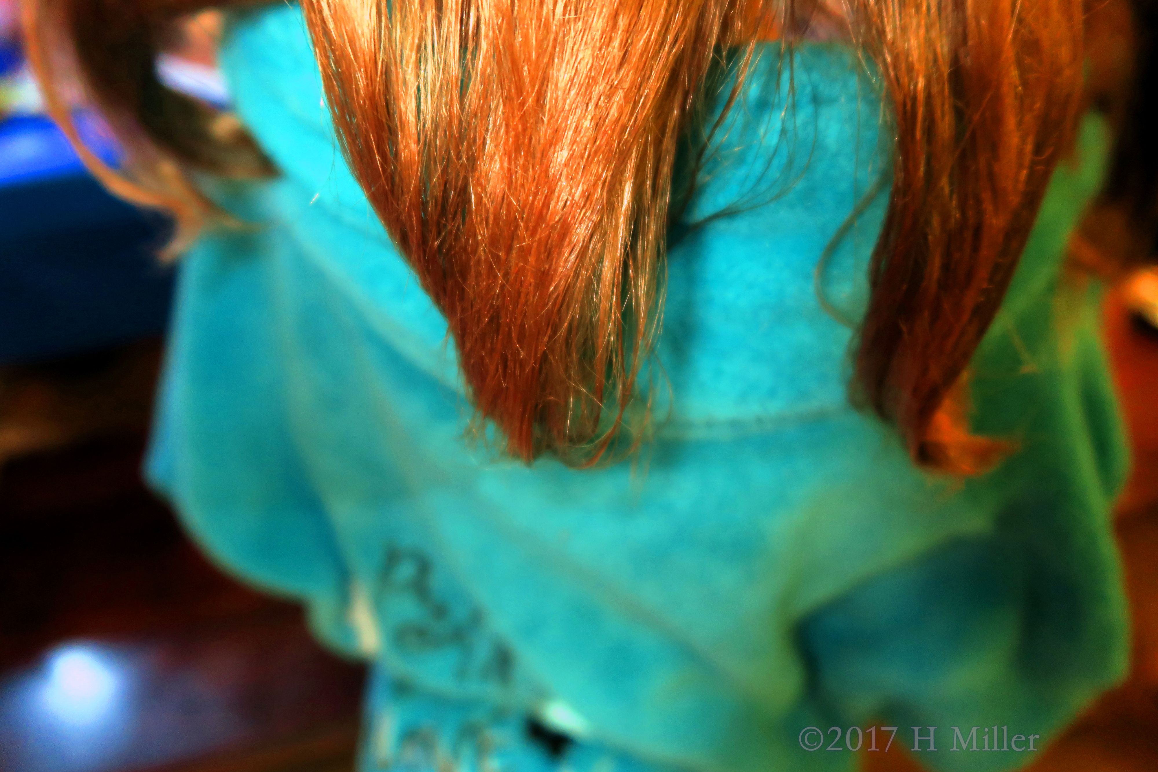 A Closeup Of The Curls On This Girls Hairstyle. A Closeup Of The Curls On This Girls Hairstyle.