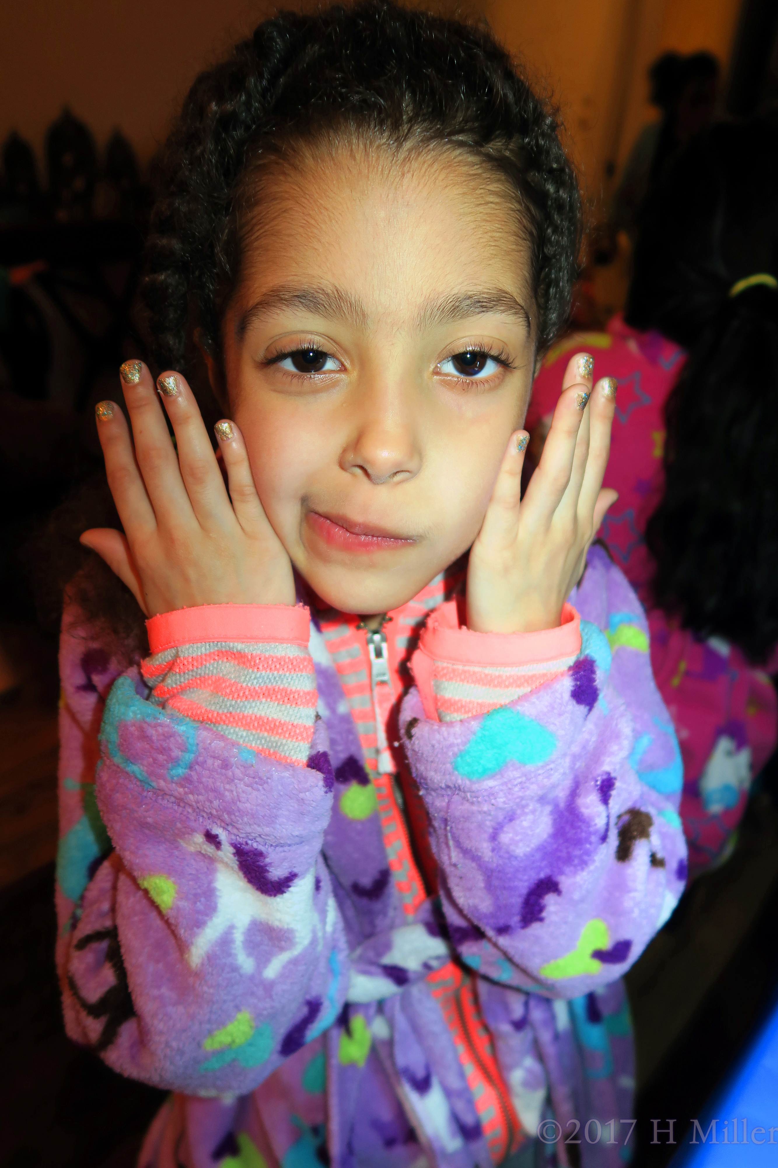 Another Picture Of Her Kids Mini Mani. 