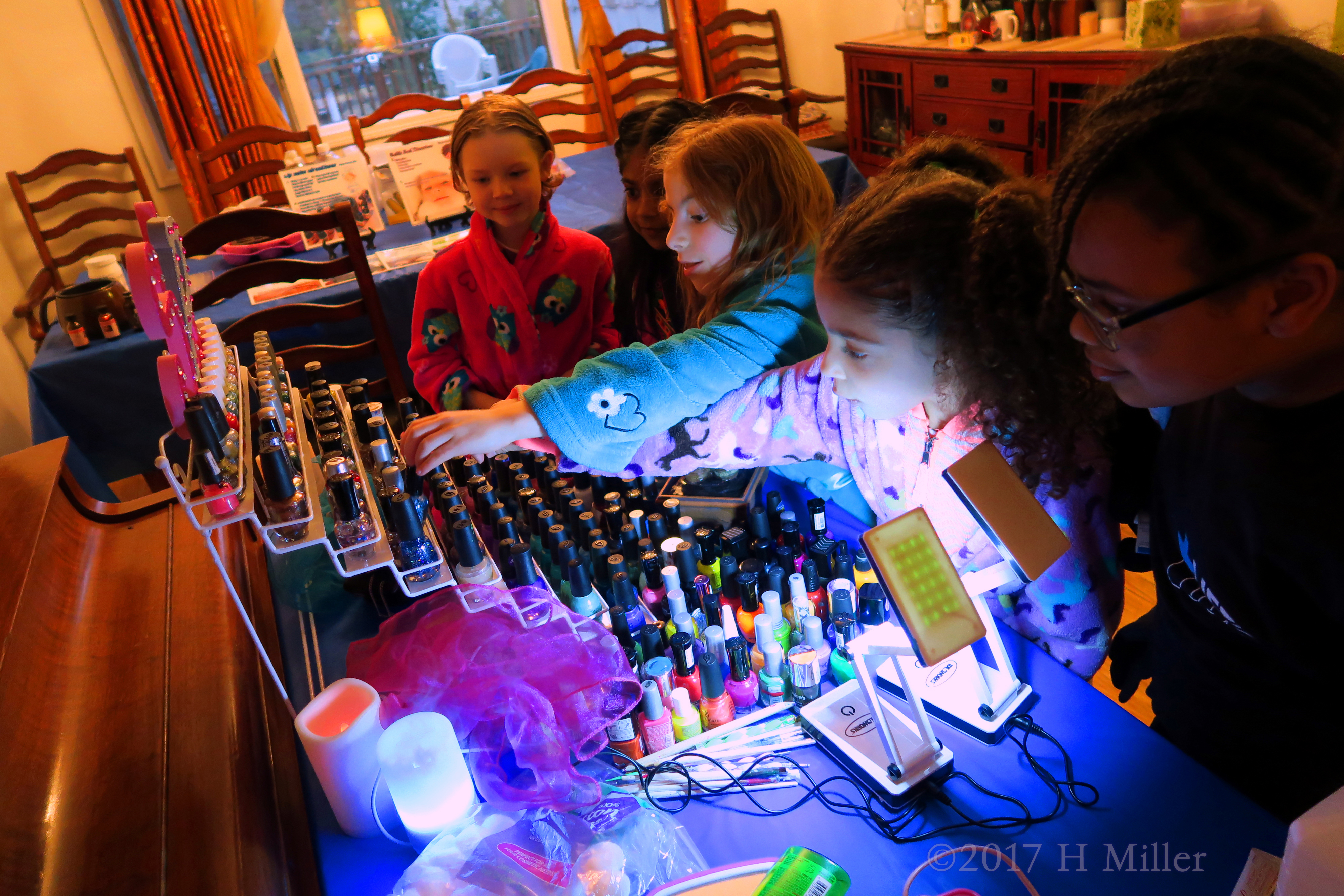 They Can't Wait To Pick Their Nail Polish Colors At The Nail Spa! 