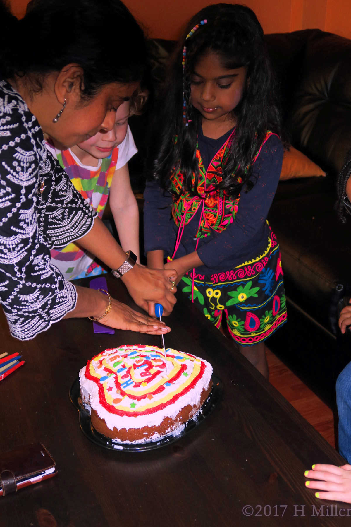 Cutting The Cake With Mom! 