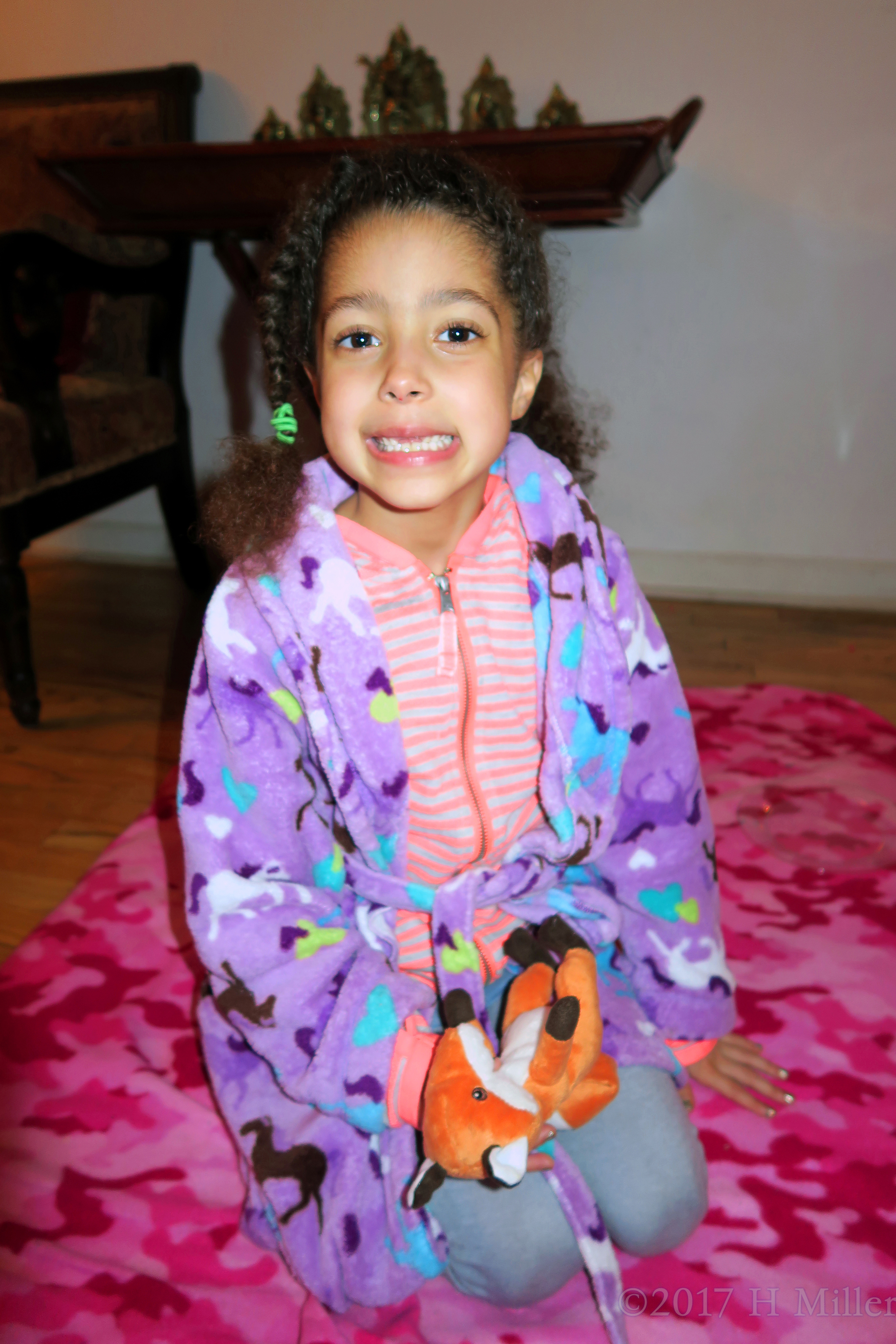 After Her Girls Facial, A Smile. After Her Girls Facial, A Smile.