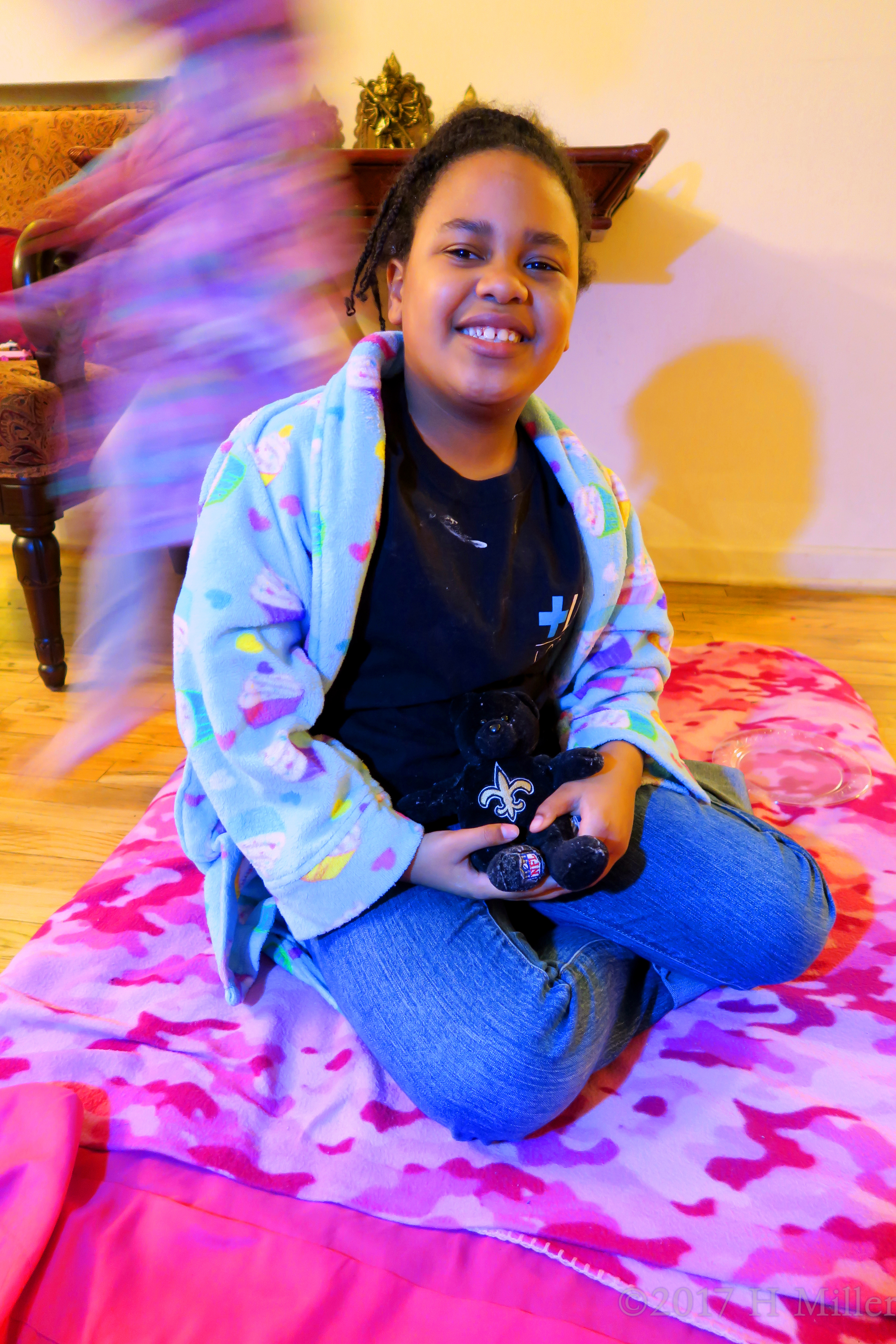 Smiling And Looking Relaxed After Facials For Kids. Smiling And Looking Relaxed After Facials For Kids.