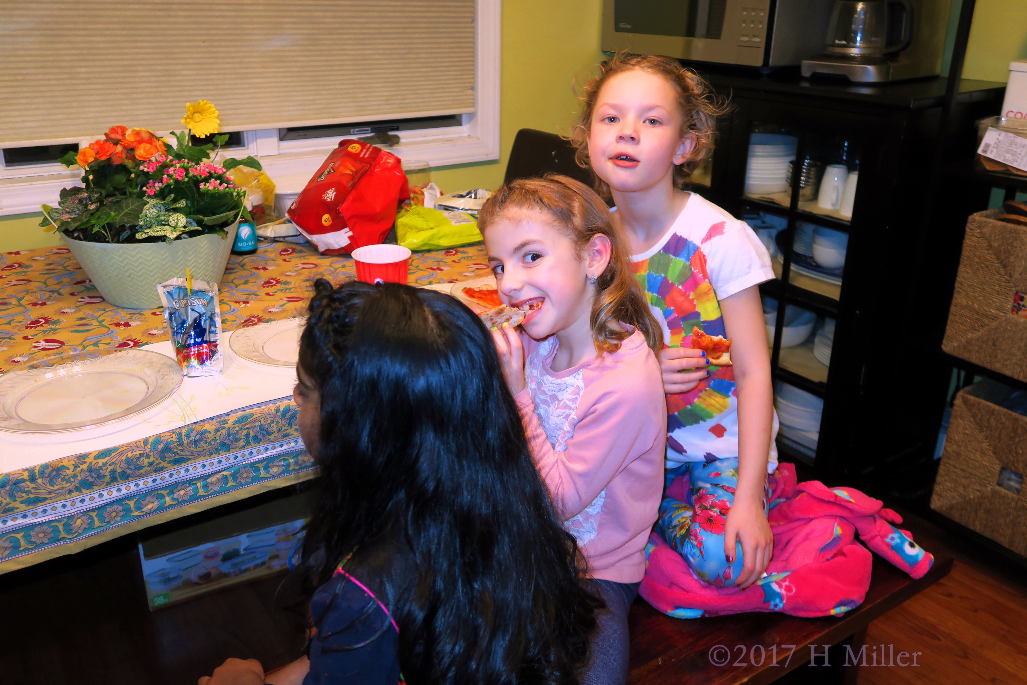 Smiling During Dinner. Smiling During Dinner.