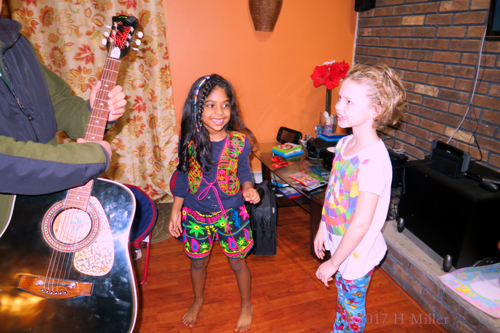 The Birthday Girl's Dad Is Playing Guitar! The Birthday Girl's Dad Is Playing Guitar!