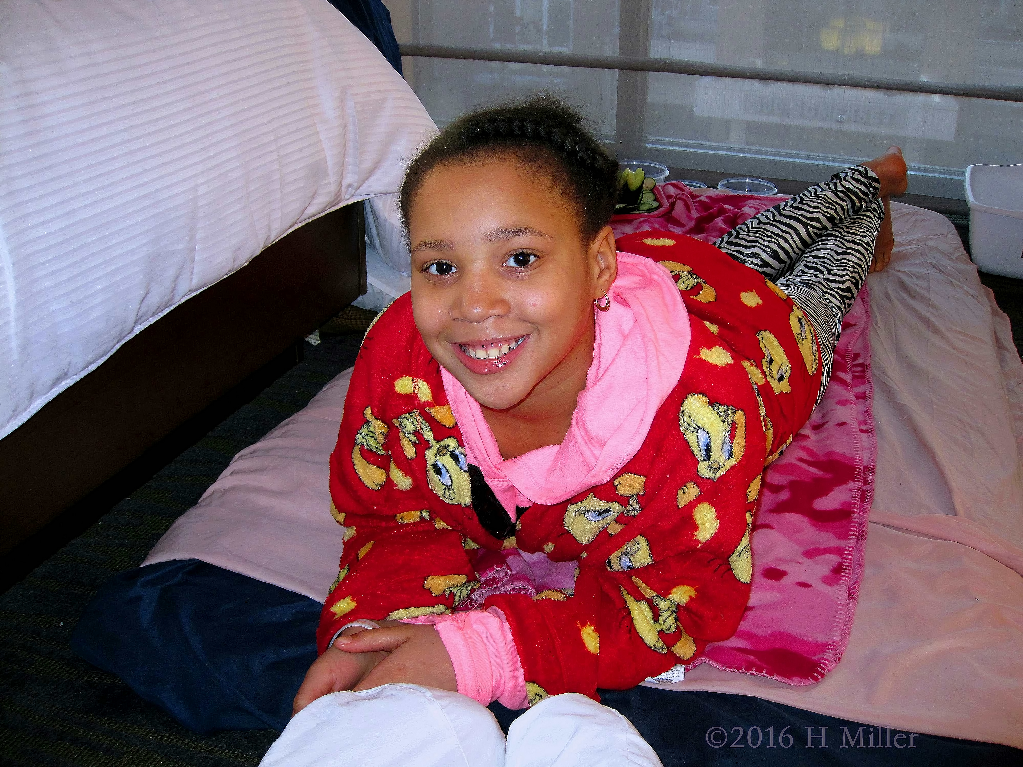 Smiling For A Picture Before Her Kids Massage Session. Smiling For A Picture Before Her Kids Massage Session.