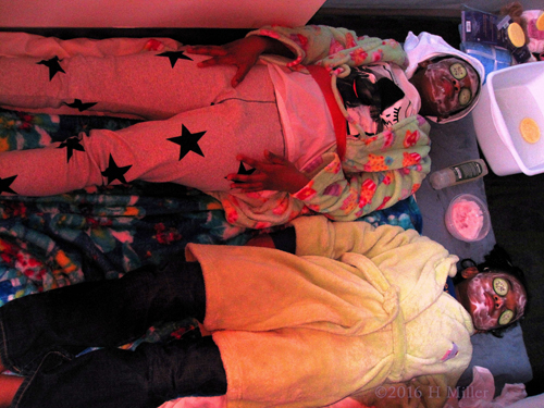 Group Facials With Cukes On The Eyes Are Super Relaxing. Group Facials With Cukes On The Eyes Are Super Relaxing.