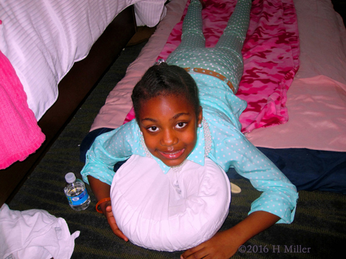 Photo During Pediatric Massage Therapy. Photo During Pediatric Massage Therapy.