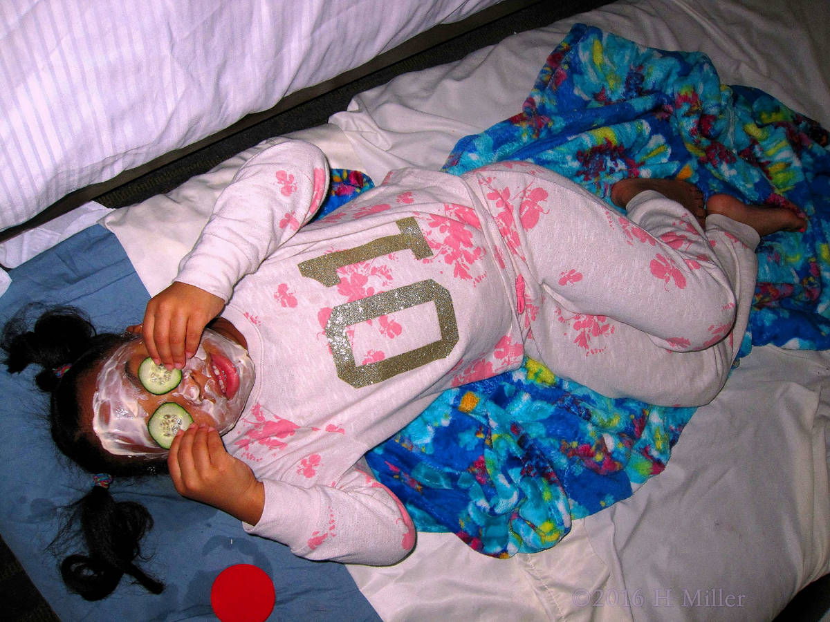 Adjusting Her Cukes During Kids Facials. 