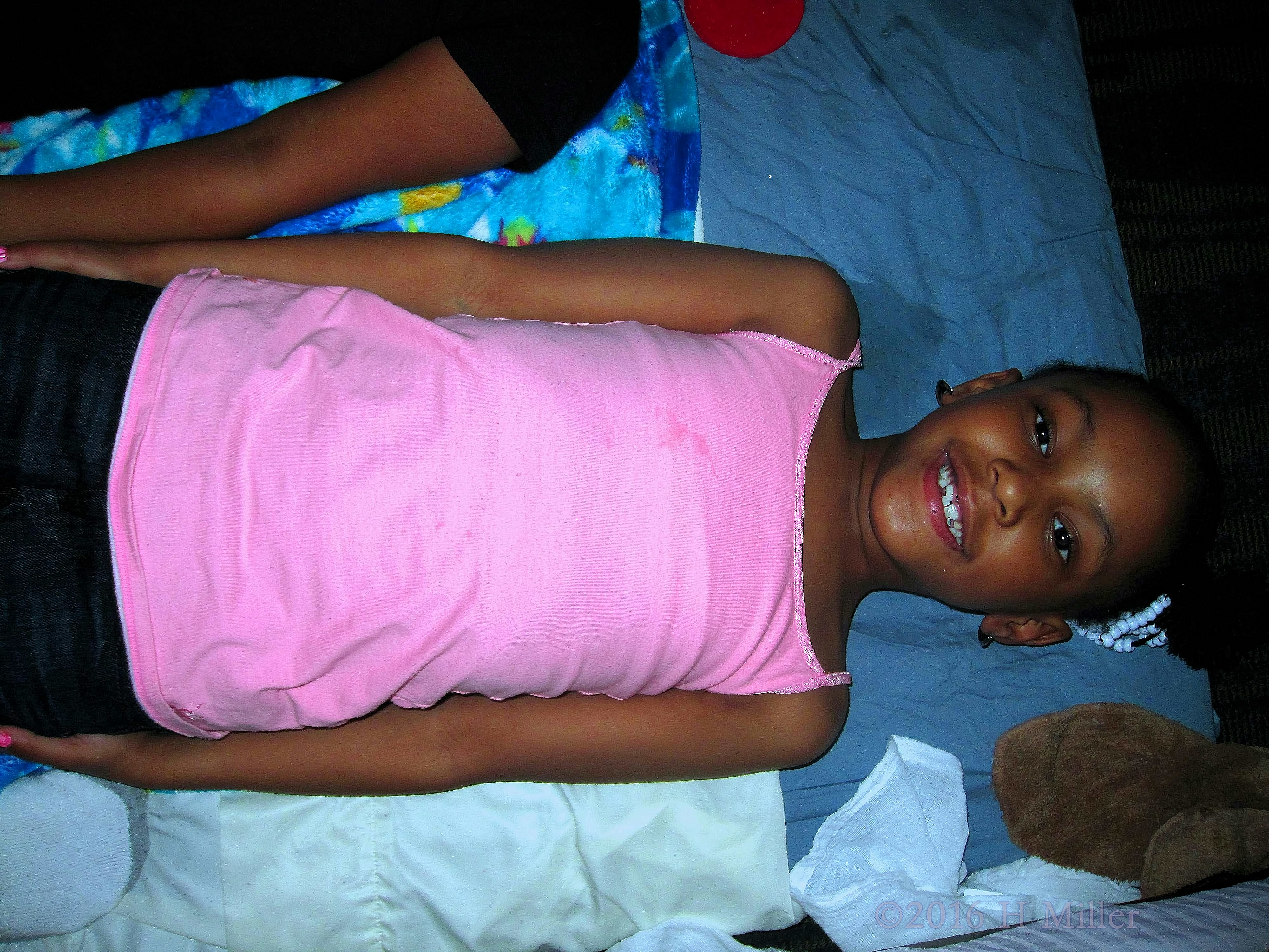 She Is Ready For Her Kids Facial. She Is Ready For Her Kids Facial.