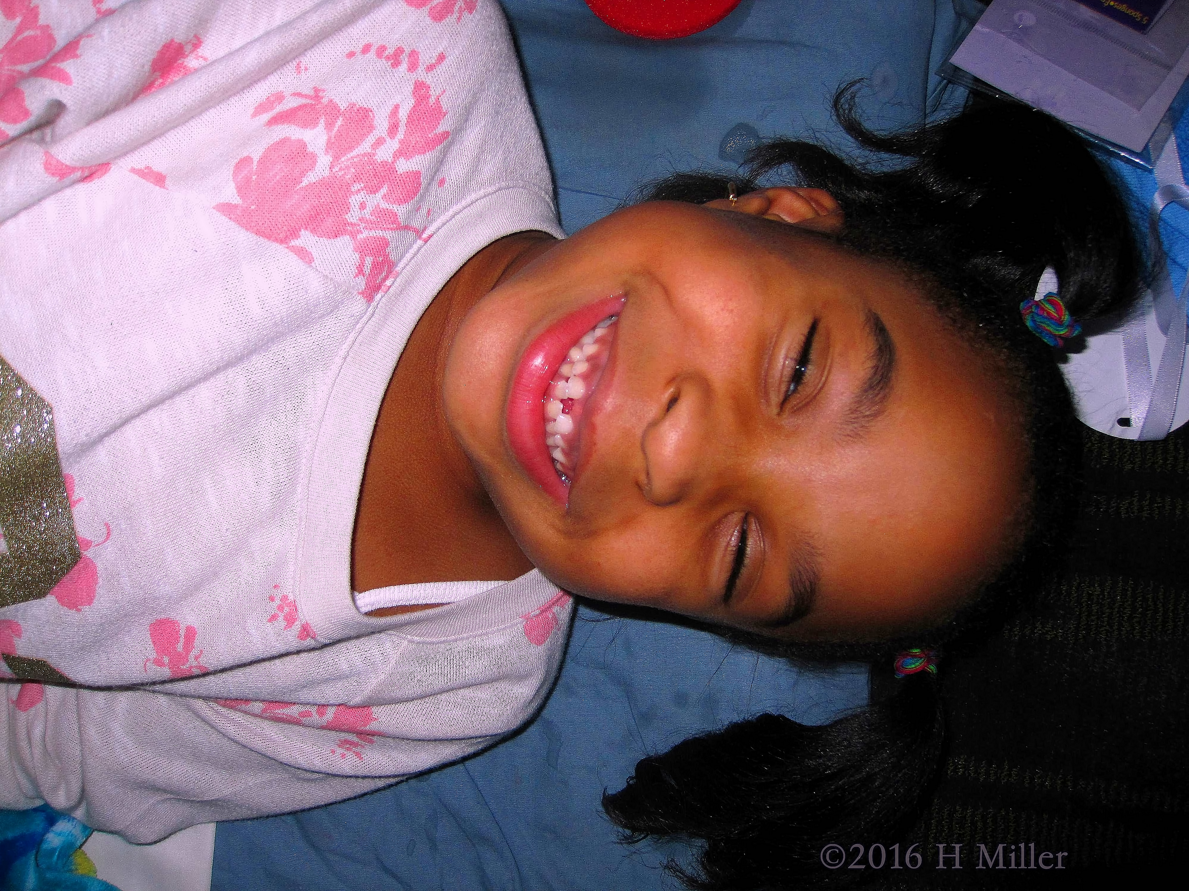 Smiling During The Kids Spa Party Fun. Smiling During The Kids Spa Party Fun.