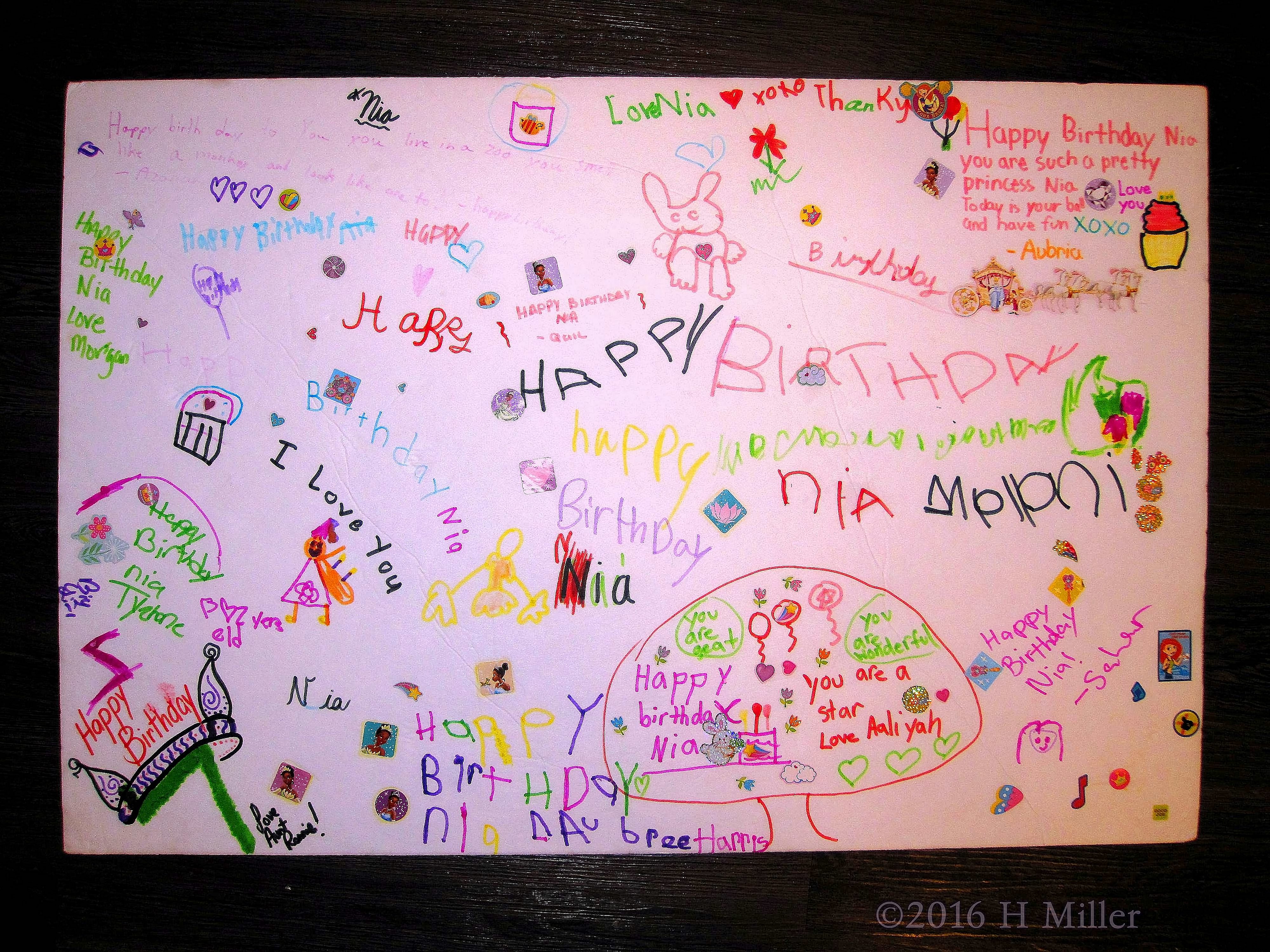 Spa Birthday Card For The Birthday Girl, Nia. Spa Birthday Card For The Birthday Girl, Nia.