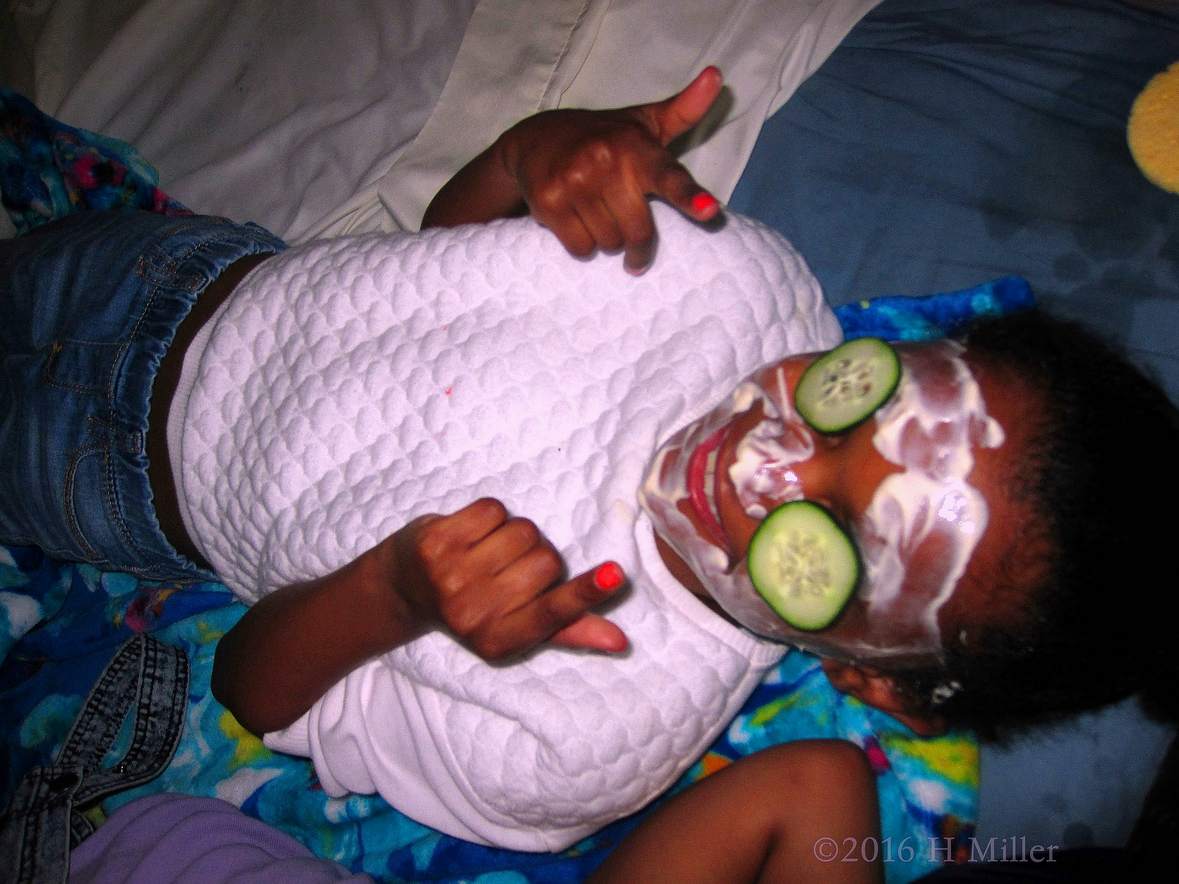 What A Cool View Of Kids Facials With Cukes And Face Masque. What A Cool View Of Kids Facials With Cukes And Face Masque.