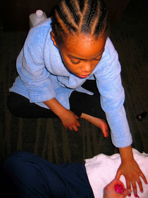 Pink Nail Art In Progress Pink Nail Art In Progress