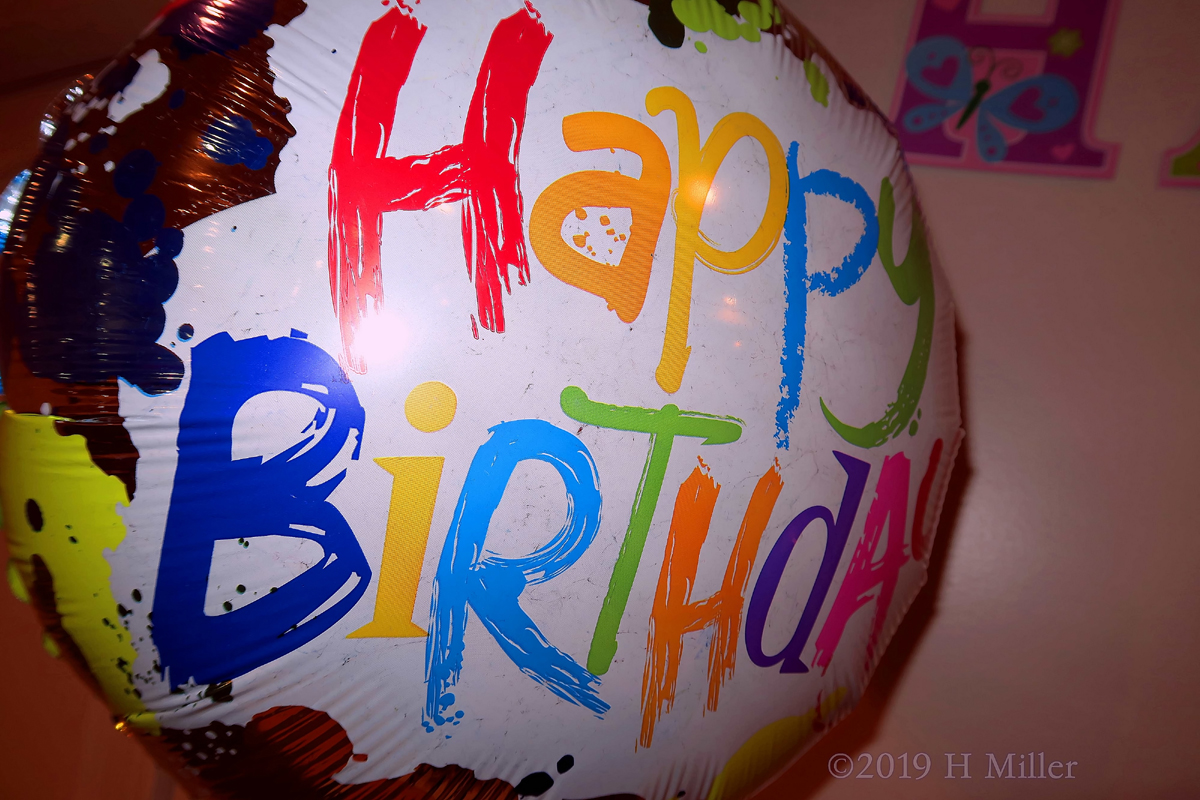 Fun Multicolor Happy Birthday Balloons 