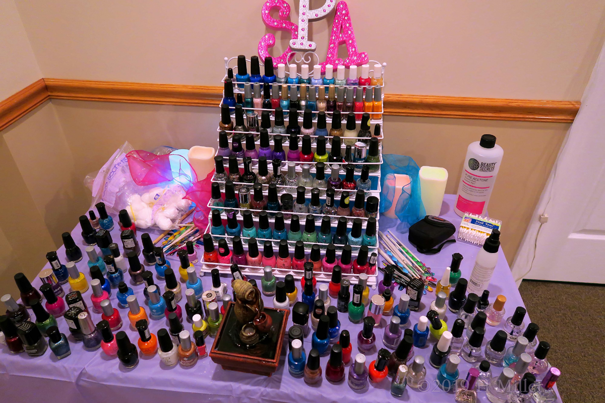 Look At All These Beautiful Nail Colors To Choose From At The Kids Nail Salon!