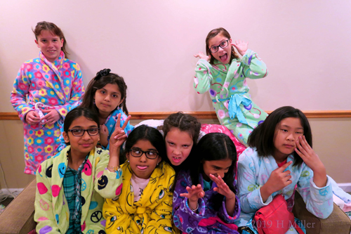 Funny Faces Group Picture With The Birthday Girl Funny Faces Group Picture With The Birthday Girl