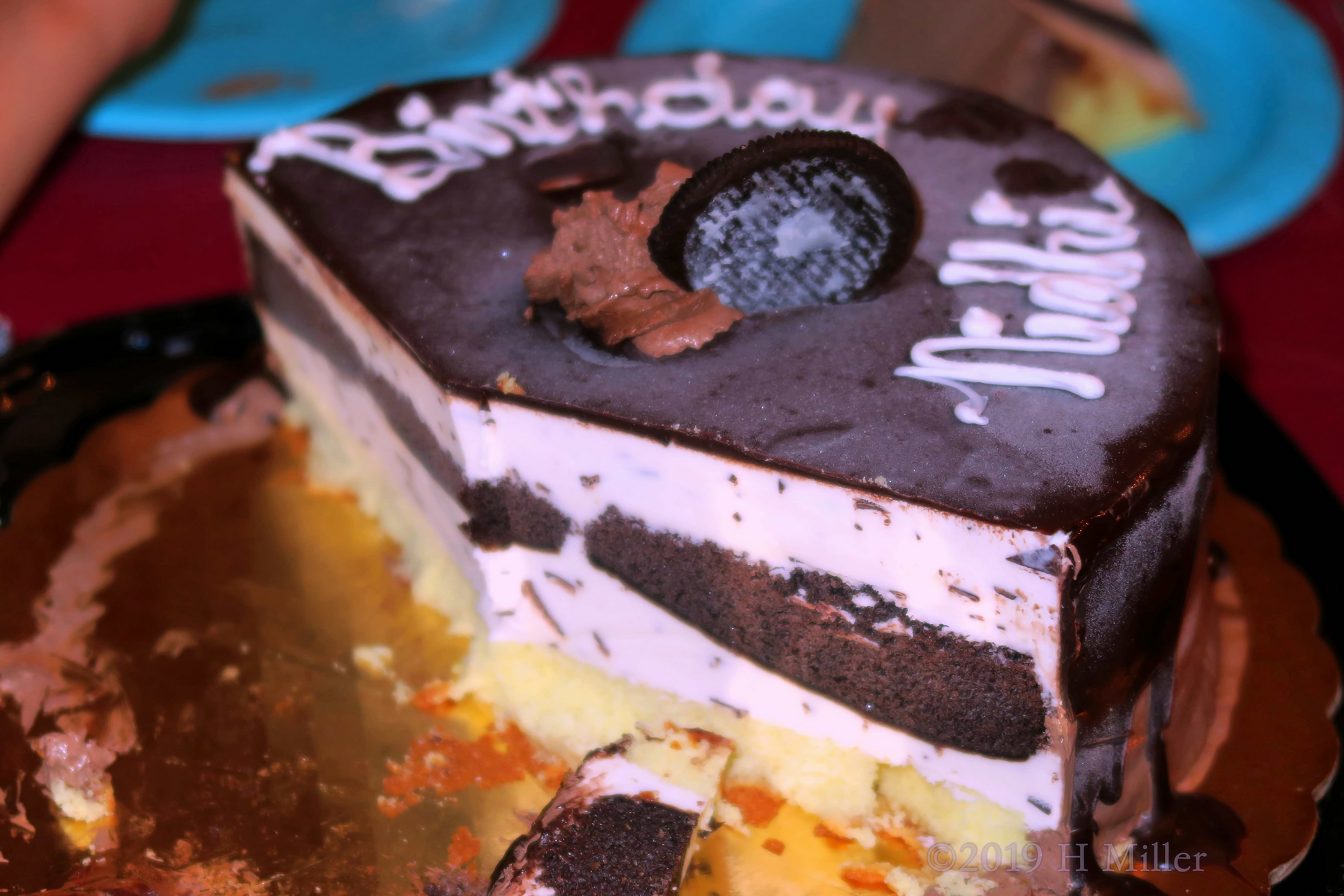 Save Me A Piece! The Yummy Birthday Cake Is Already Halfway Gone! Save Me A Piece! The Yummy Birthday Cake Is Already Halfway Gone!