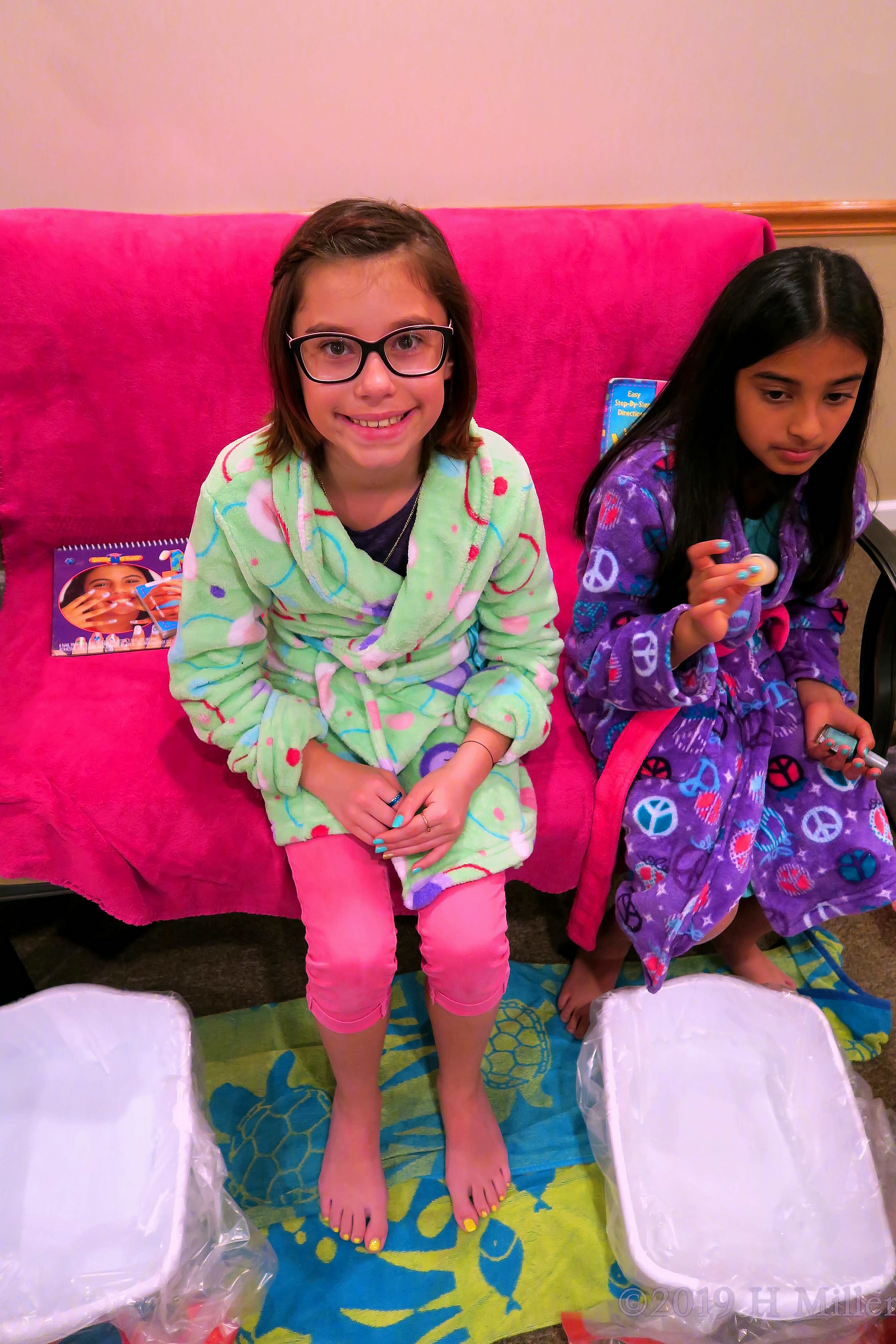 Smiling Guest Is Happy With Her Pedicure For Girls! Smiling Guest Is Happy With Her Pedicure For Girls!