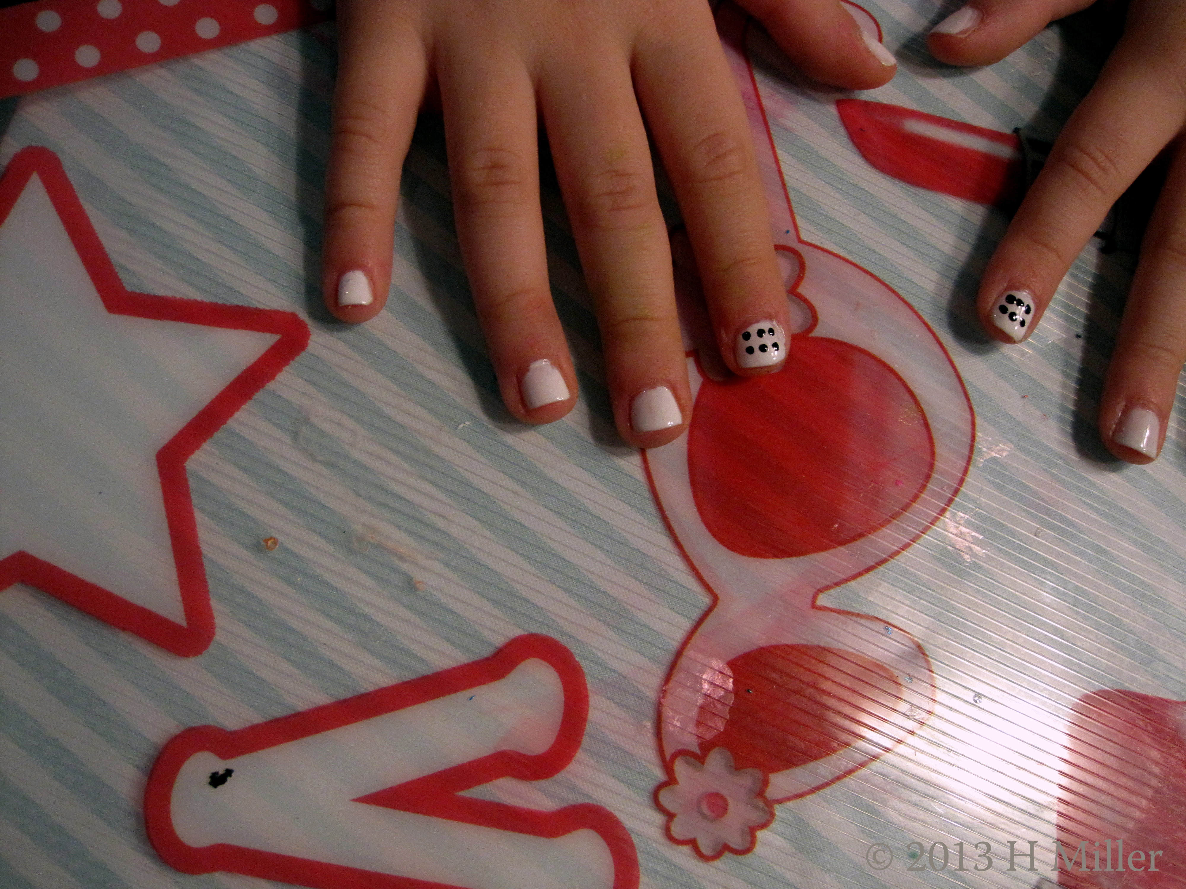 Nail Art Dice Close Up Nail Art Dice Close Up