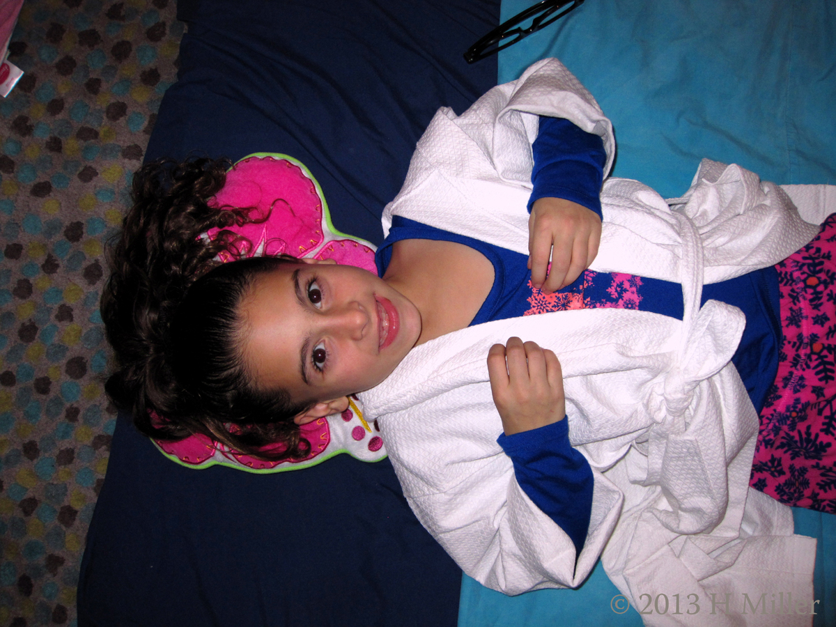 Birthday Girl Starting Her Facial Birthday Girl Starting Her Facial