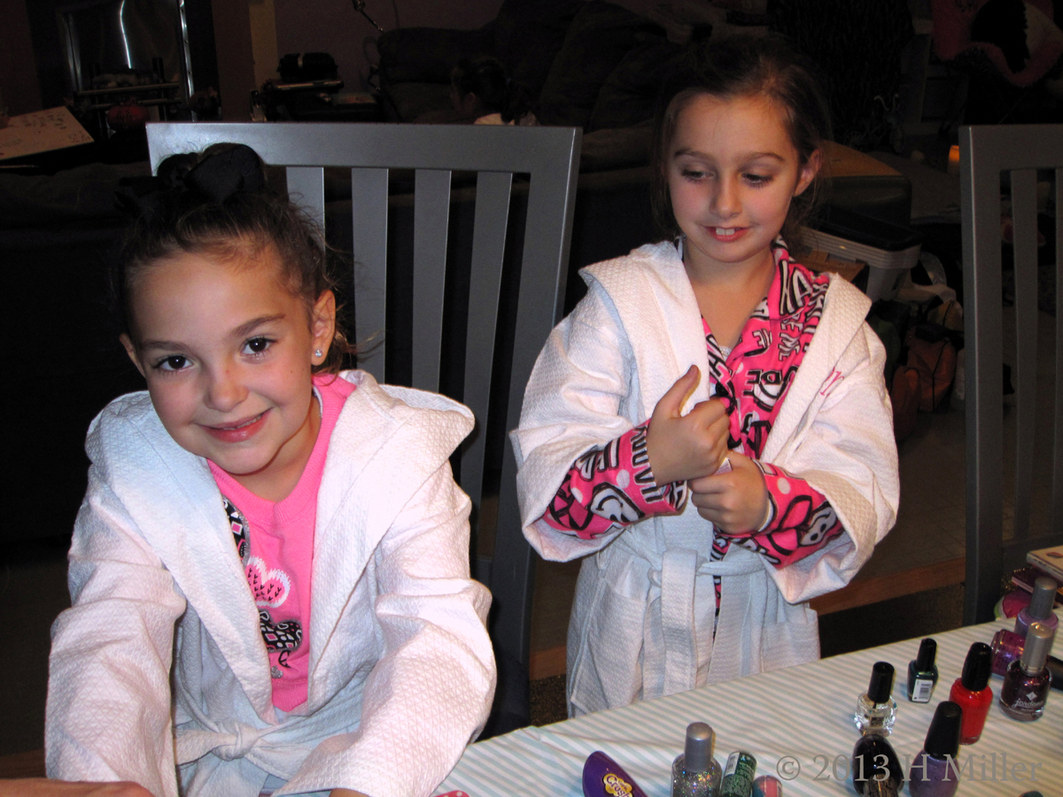 Having Nails Painted At Nina's Spa Birthday Having Nails Painted At Nina's Spa Birthday