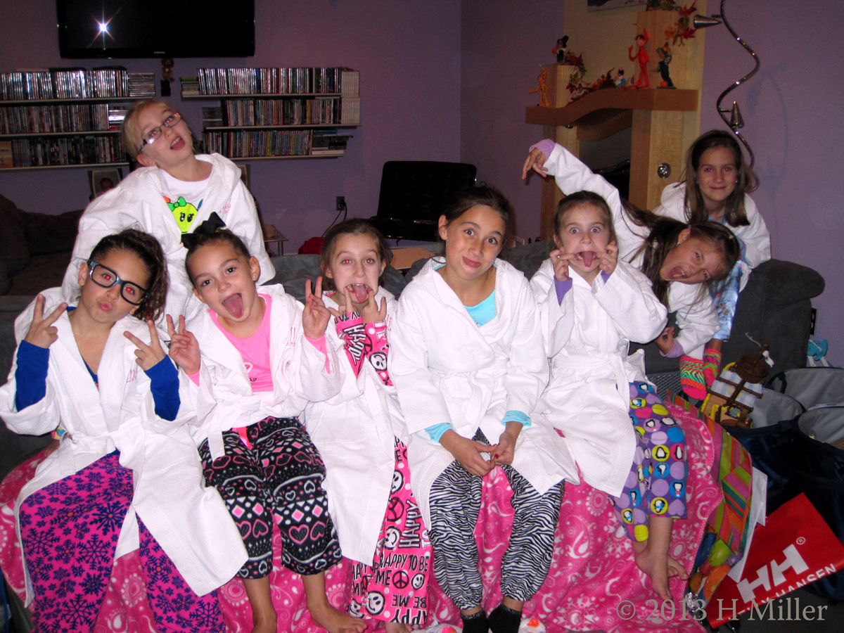 Spa Birthday Party Silly Faces Pic Spa Birthday Party Silly Faces Pic