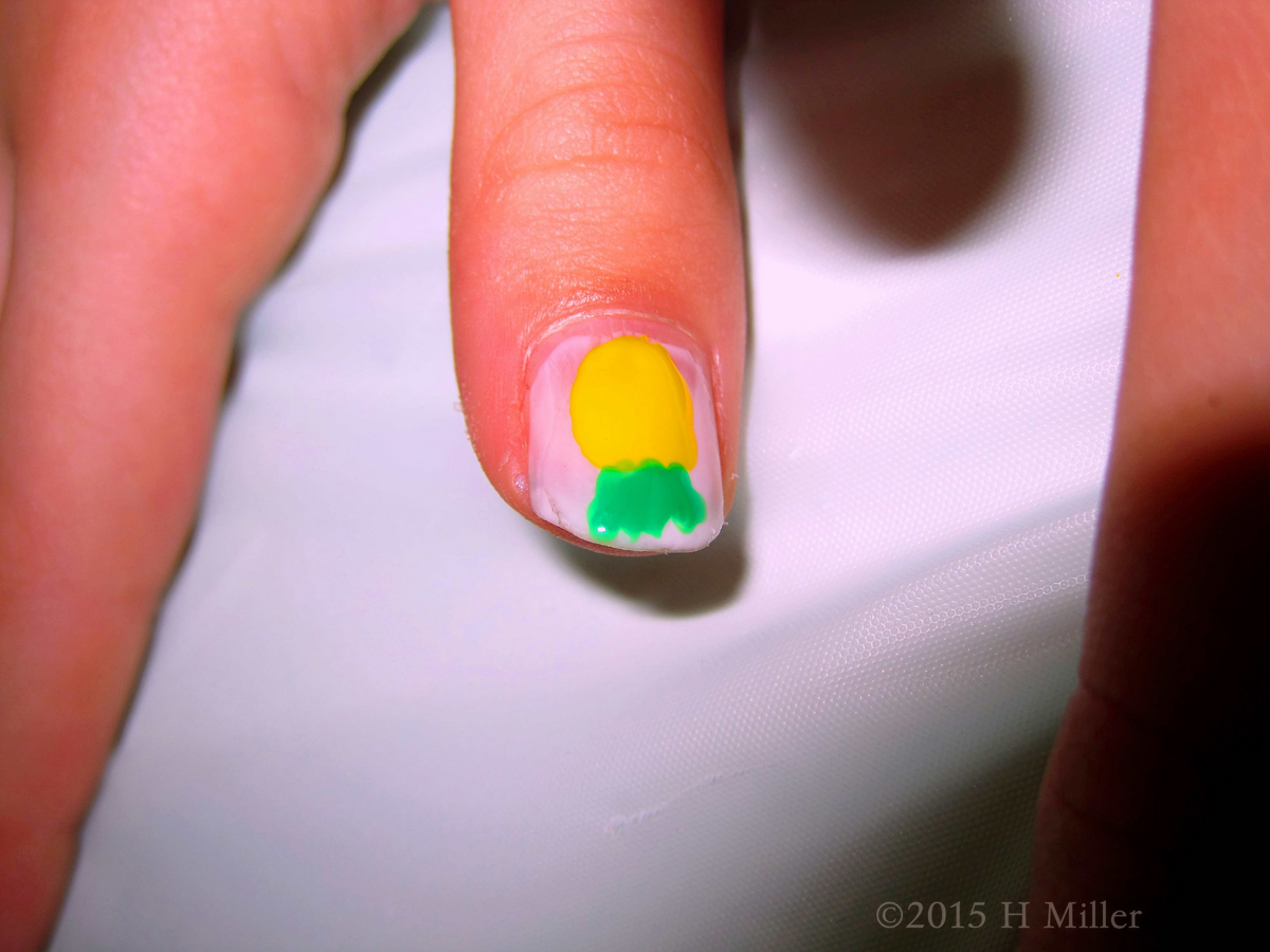 Pineapple Kids Nail Art. 