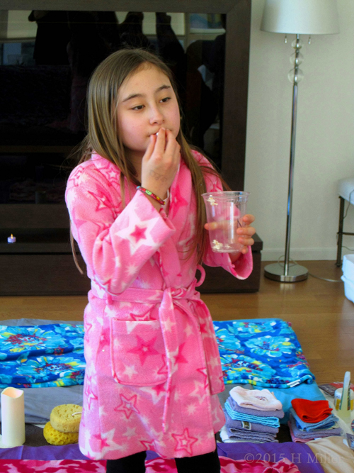 The Birthday Girl Has Chosen A Robe. The Birthday Girl Has Chosen A Robe.