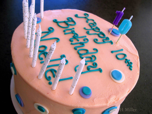 Birthday Cake, Close Up View. Birthday Cake, Close Up View.