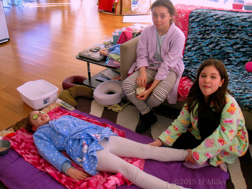 Having A Massage While Relaxing With A Facial. The Ultimate In Spa Party Serenity! Having A Massage While Relaxing With A Facial. The Ultimate In Spa Party Serenity!