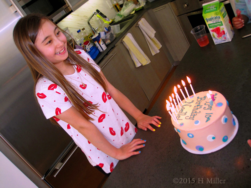 The Birthday Girl Smiling As We Sing Happy Birthday. The Birthday Girl Smiling As We Sing Happy Birthday.