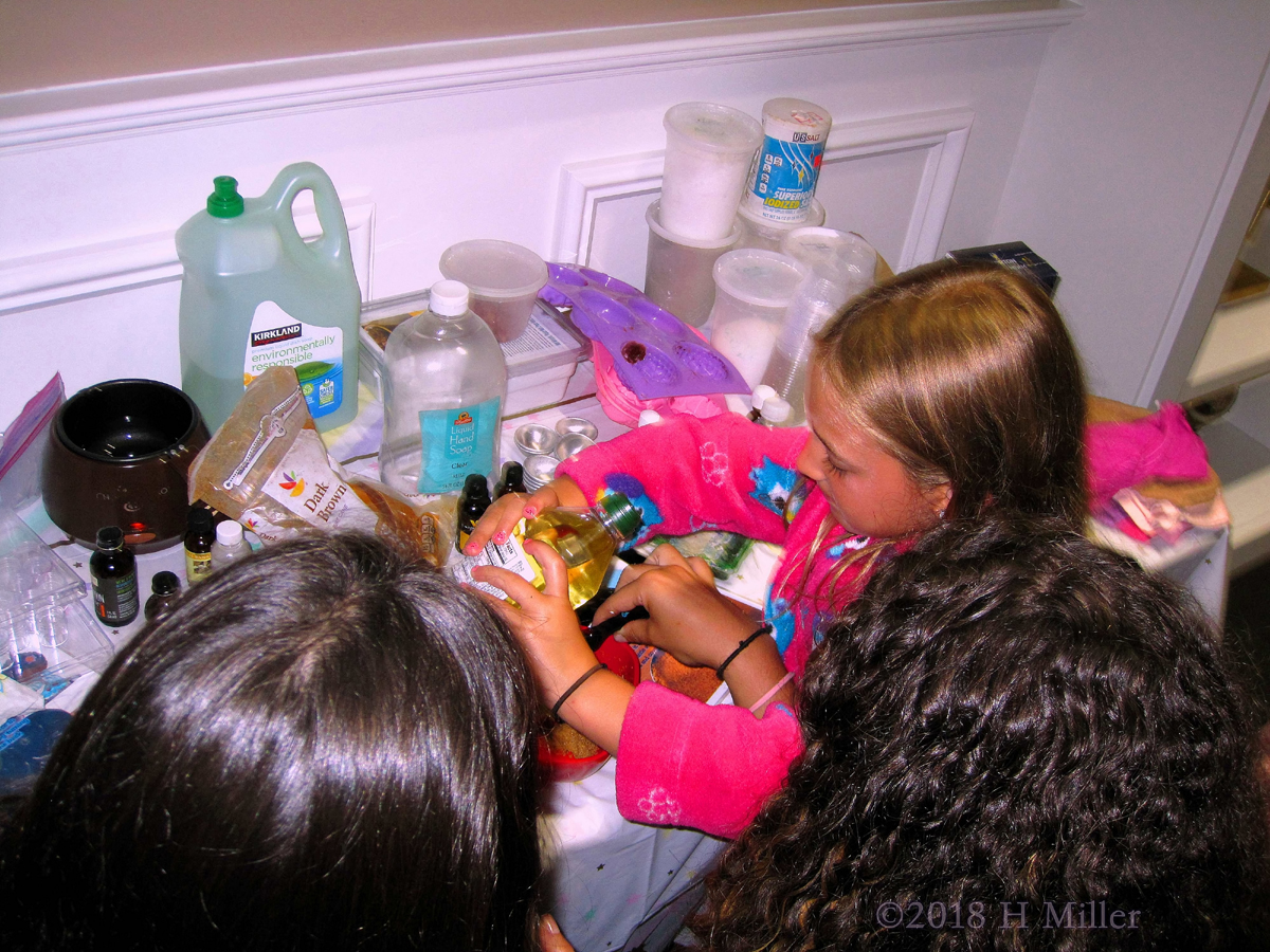 The Girls Putting Their Best Efforts Into The Making Of The Brown Sugar Body Scrub Kids Craft! 