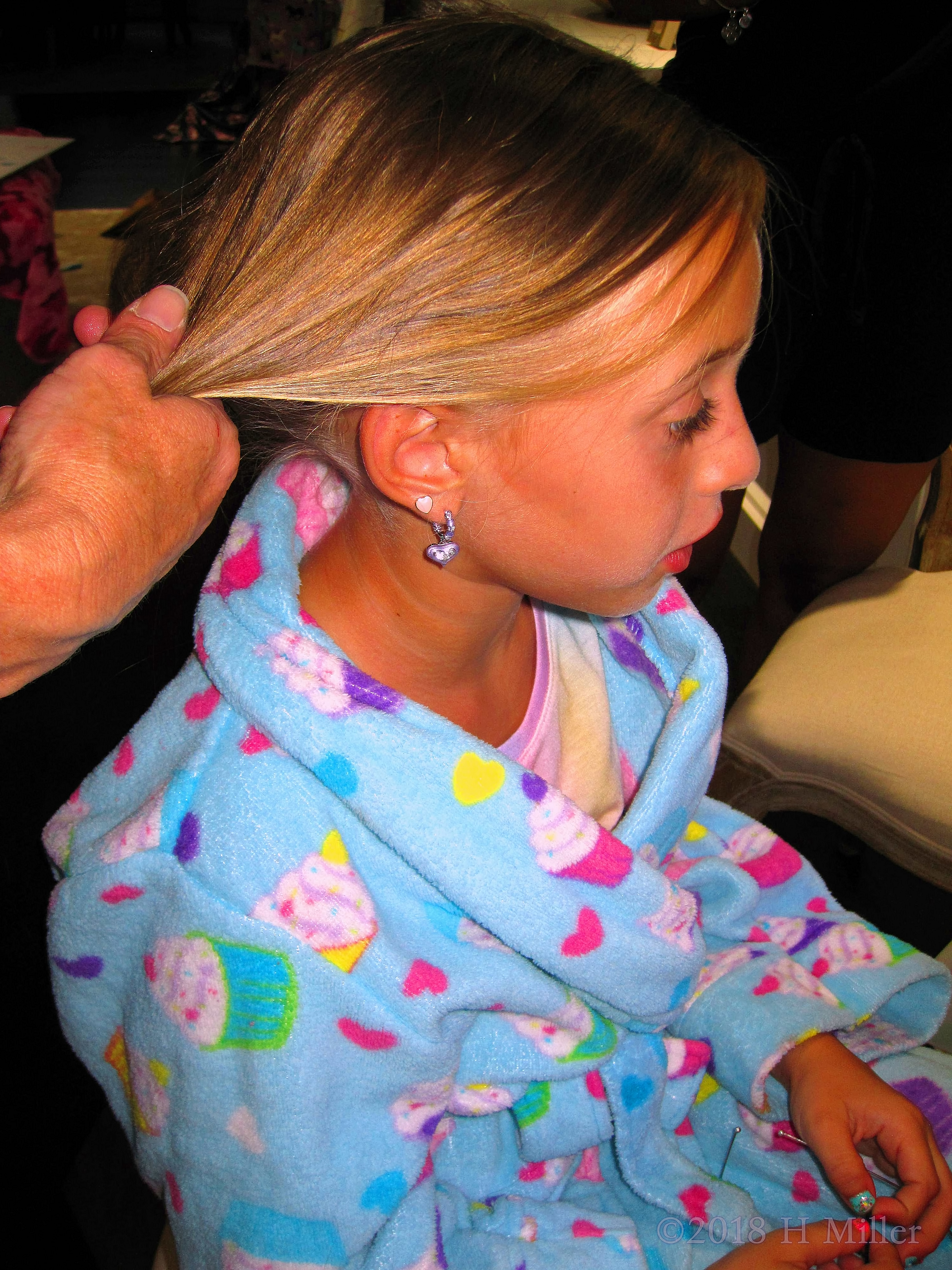 Birthday Girl's Hairstyle Has Begun. Birthday Girl's Hairstyle Has Begun.