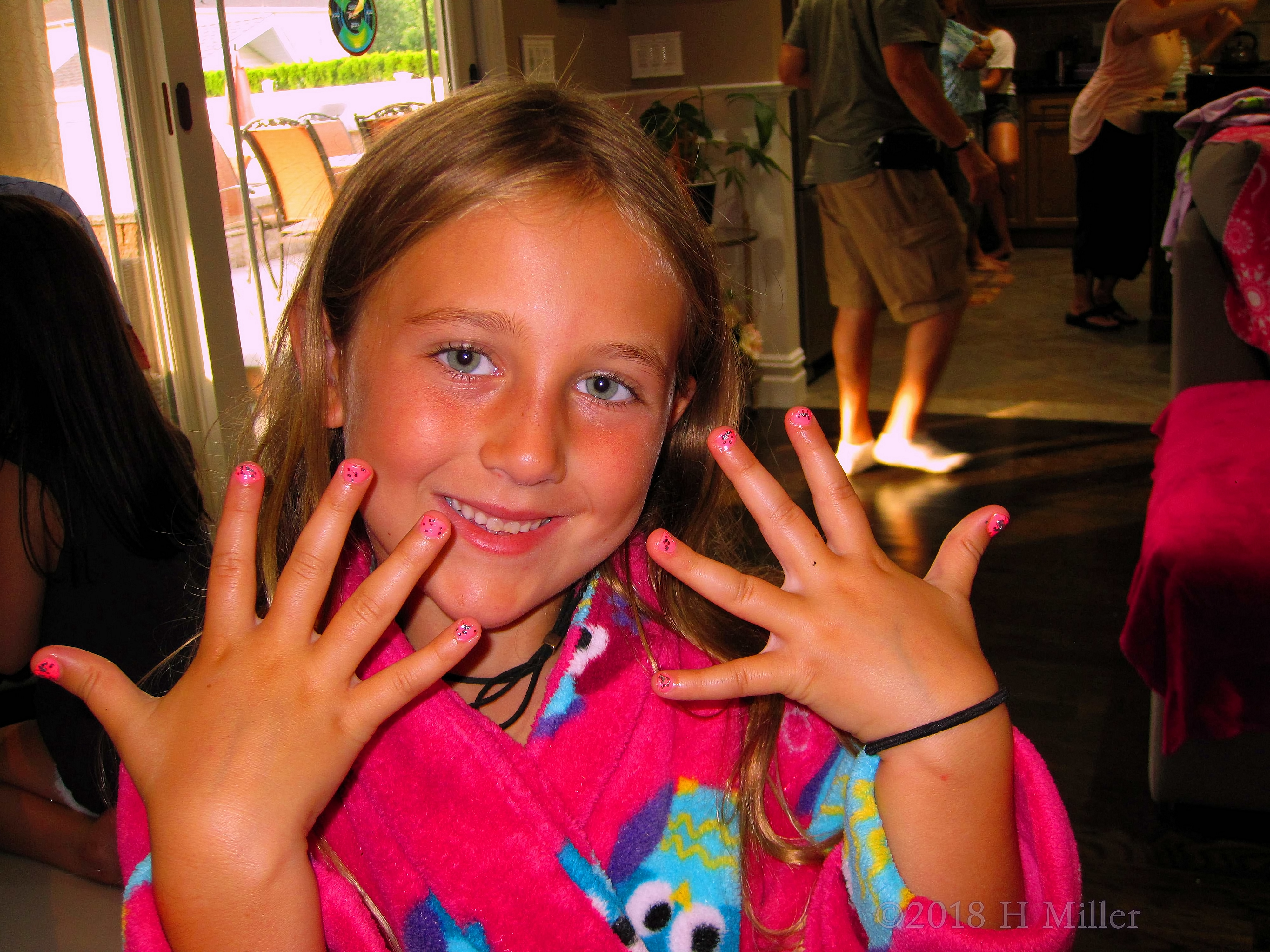 Joyfully Showing Her Pretty Mini Manicure! Joyfully Showing Her Pretty Mini Manicure!