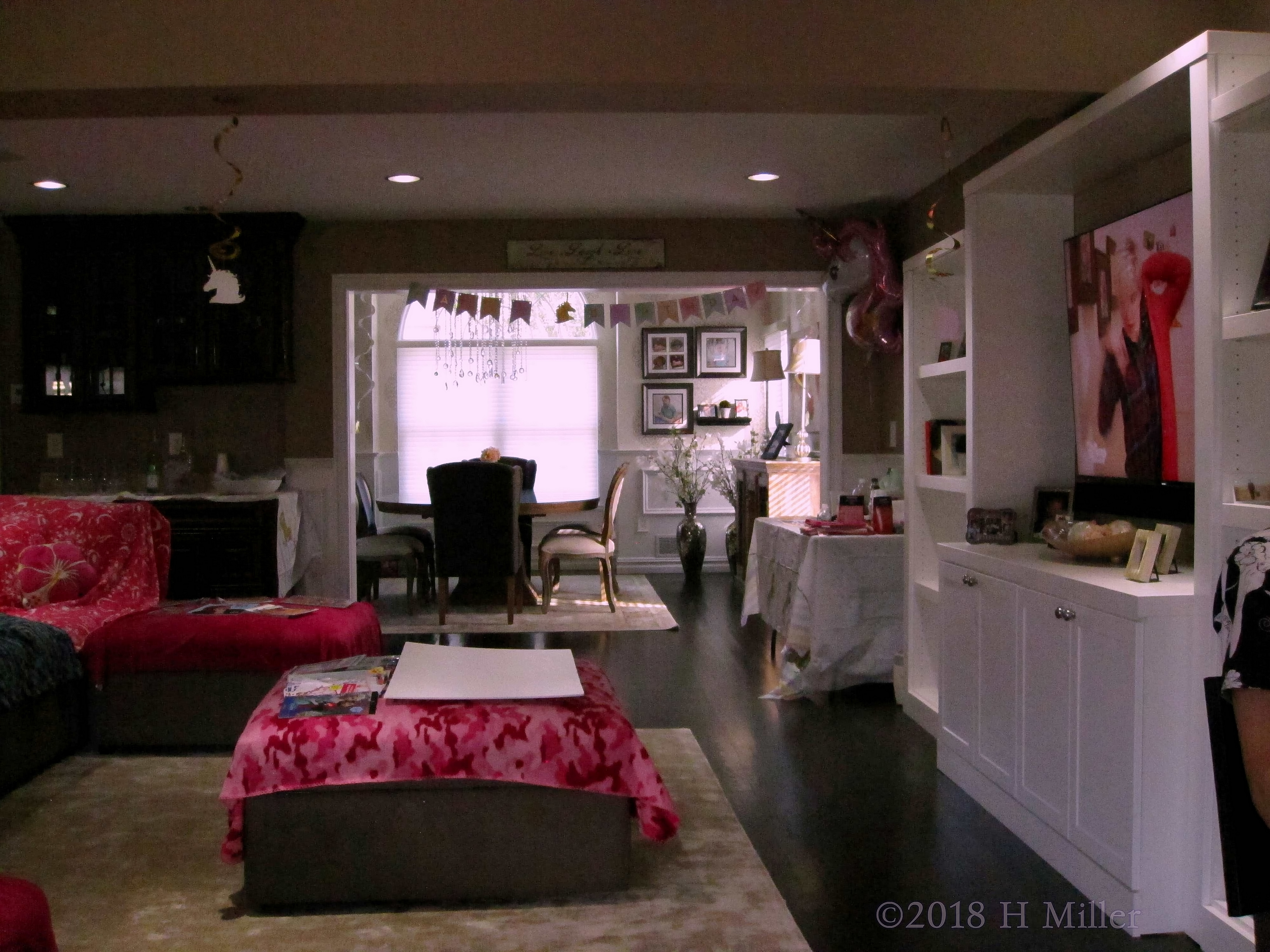 Long View Into The Perfect Kids Spa Birthday Party Area! Long View Into The Perfect Kids Spa Birthday Party Area!