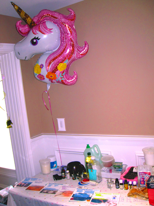 Kids Spa Party Crafts Table Has All That Is Needed For Super Fun Crafting Activities! Kids Spa Party Crafts Table Has All That Is Needed For Super Fun Crafting Activities!