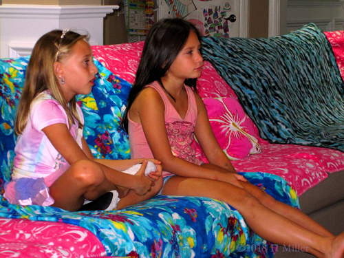 The Girls Relaxing On The Spa Couch! The Girls Relaxing On The Spa Couch!