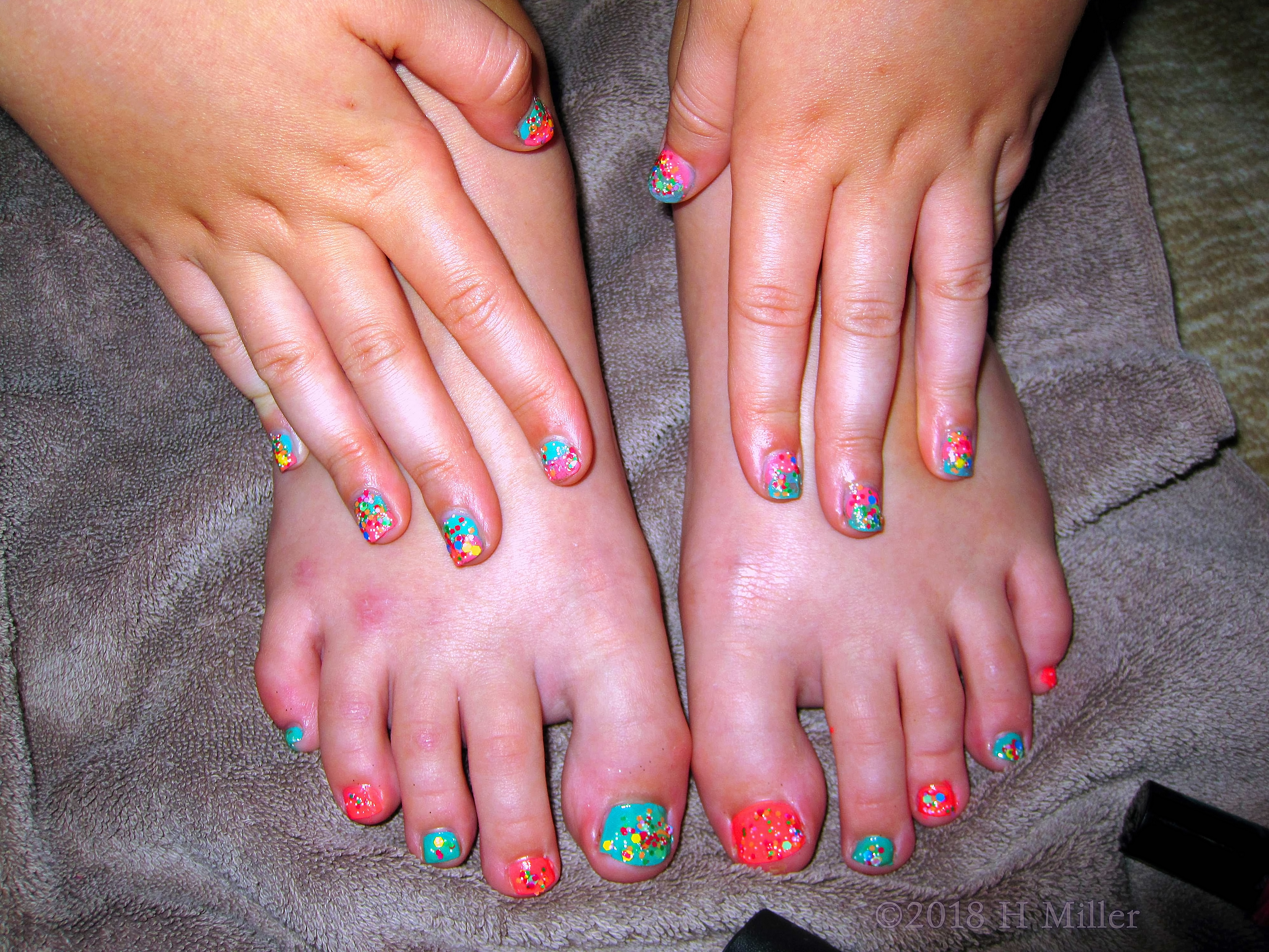 As Colorful As A Rainbow, Awesome Mani And Pedi! As Colorful As A Rainbow, Awesome Mani And Pedi!
