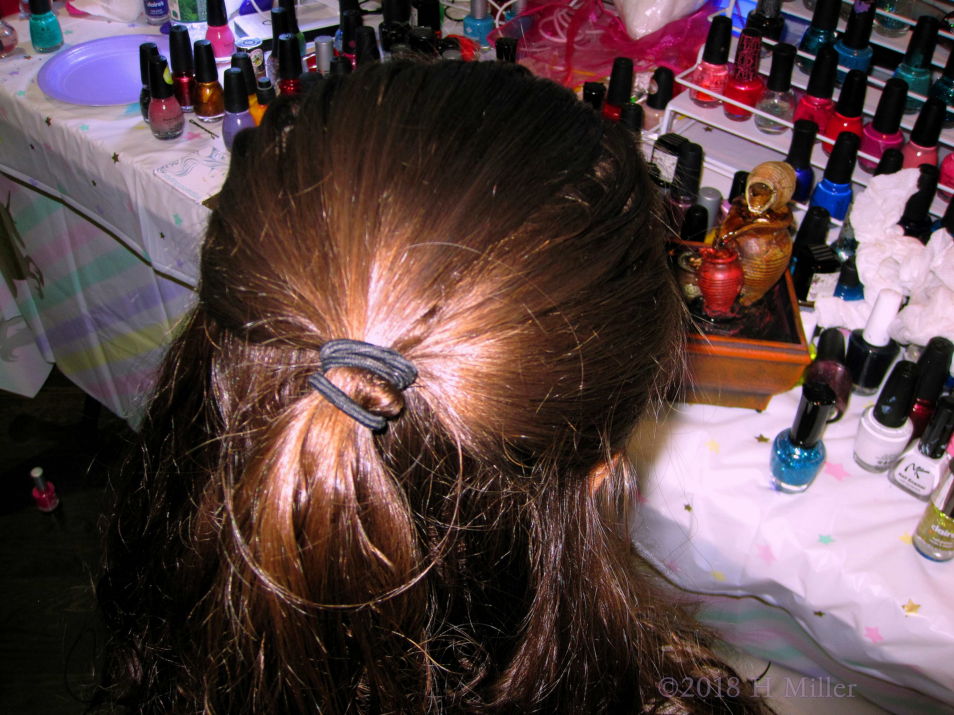 Half Pony Kids Hairstyle From The Back. Half Pony Kids Hairstyle From The Back.