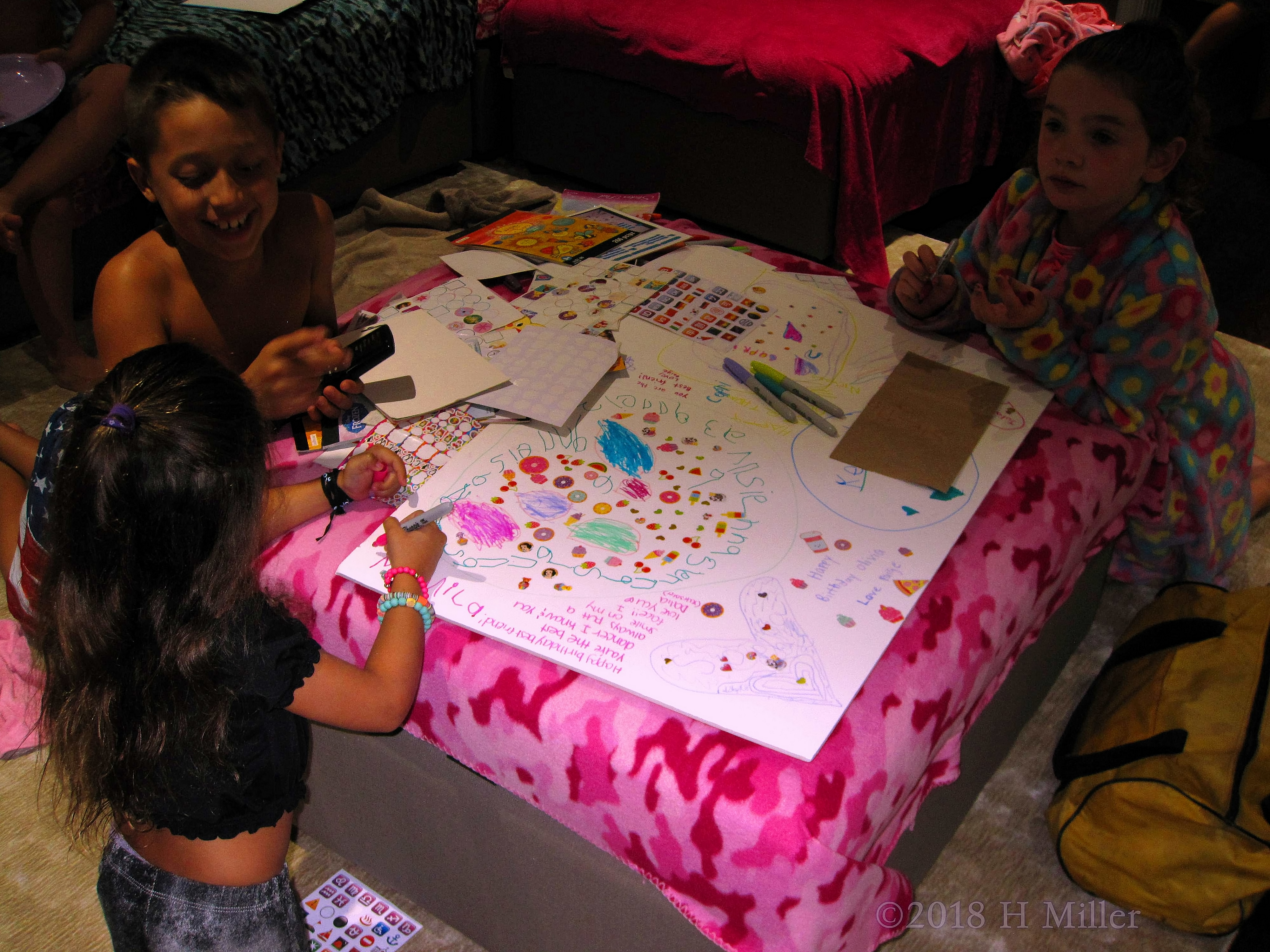 Kids Are Busy Writing Best Birthday Wishes For Olivia On The Spa Birthday Card. Kids Are Busy Writing Best Birthday Wishes For Olivia On The Spa Birthday Card.